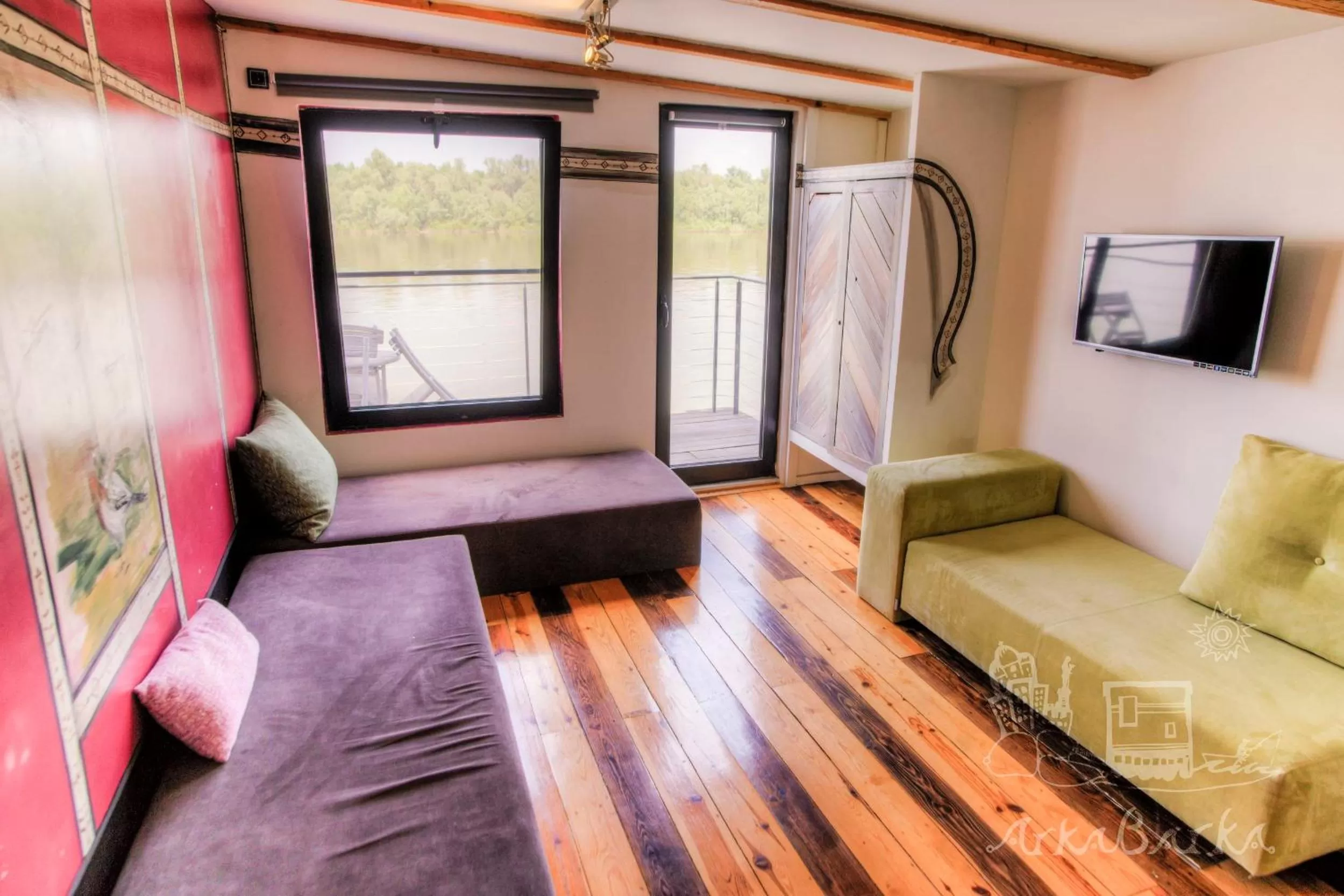 Spring, Seating Area in ArkaBarka 2- Floating Dream Rooms and Apartments