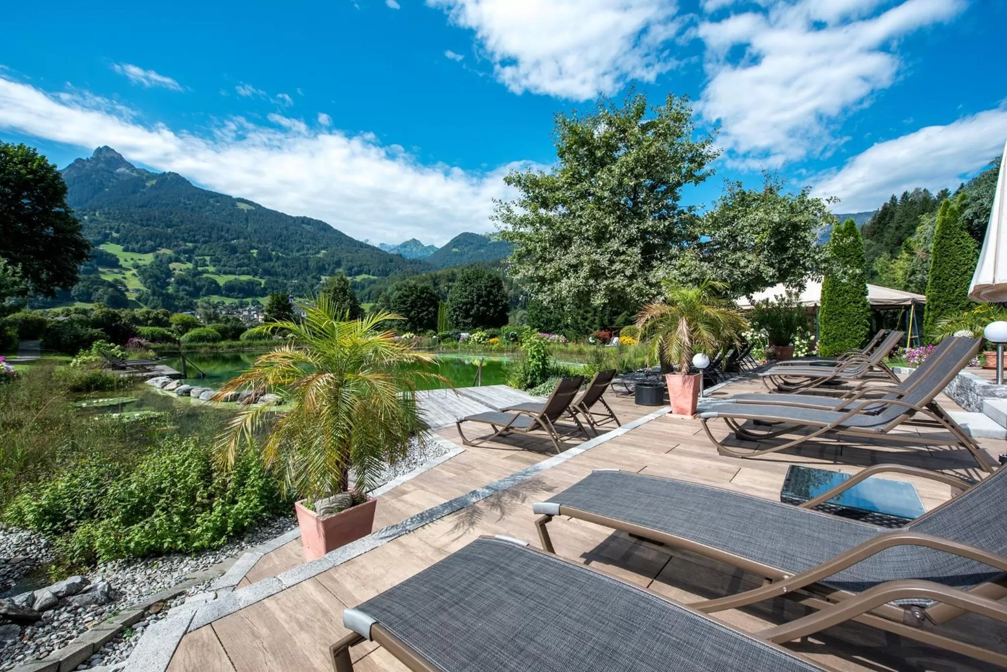 Garden in Hotel Vitalquelle Montafon