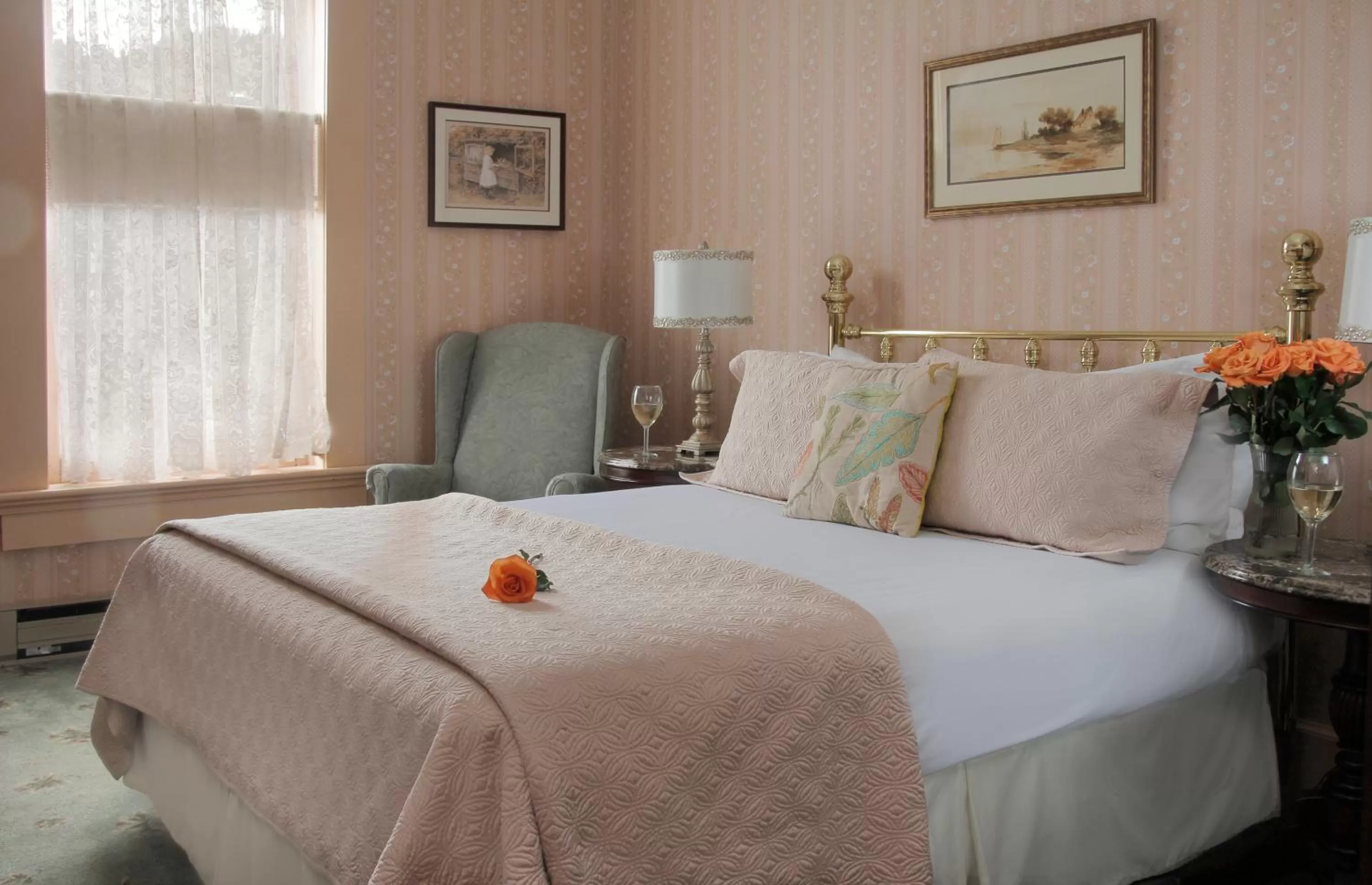 Bed in Victorian Inn