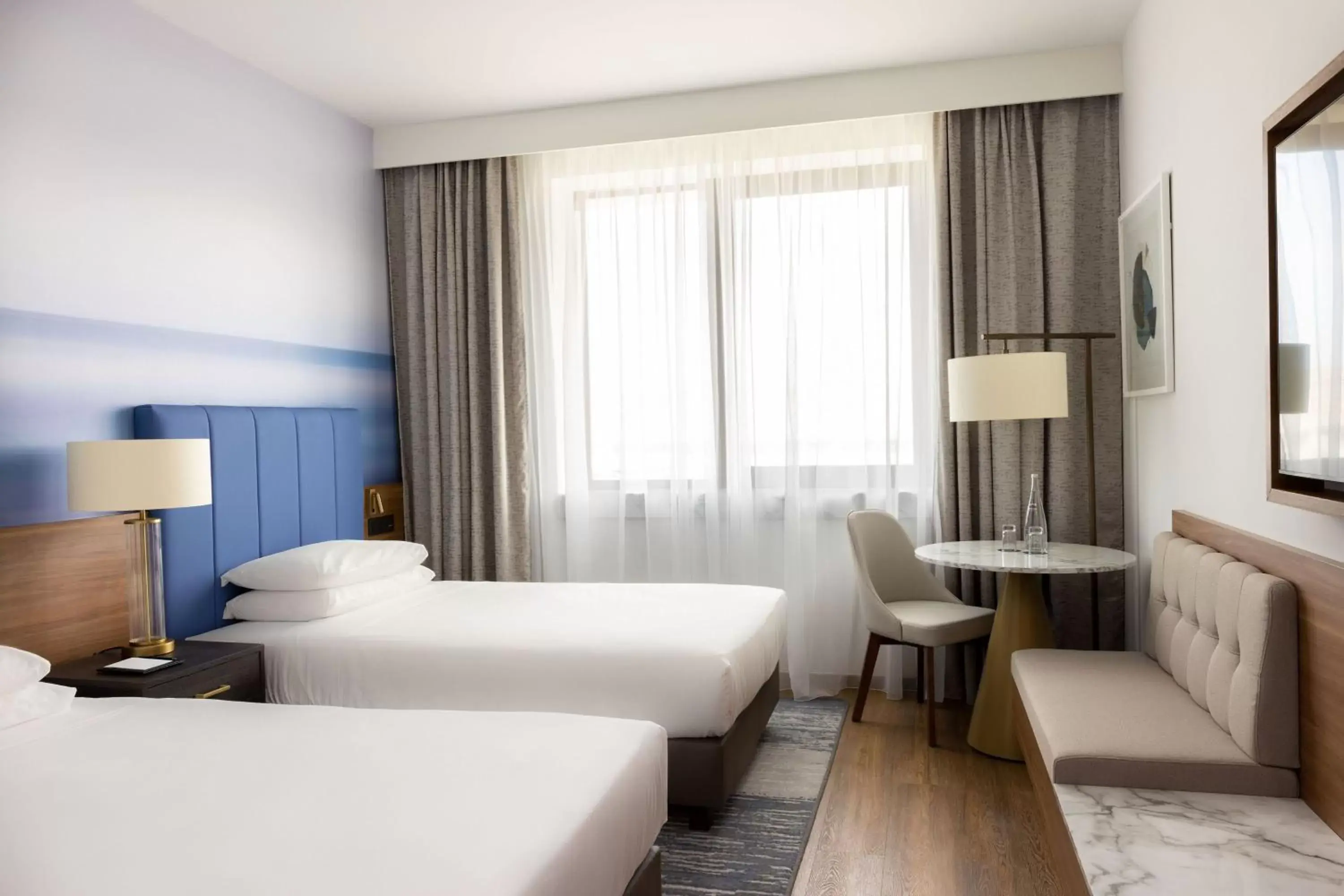 Deluxe Twin Room with Sea View in Sheraton Nice Deluxe Twin Room with Sea View in Sheraton Nice