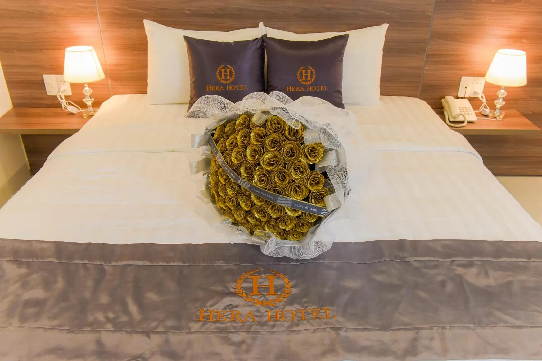 Bed in Hera Hotel Airport