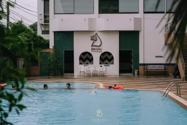 Swimming pool in Seeharaj Hotel
