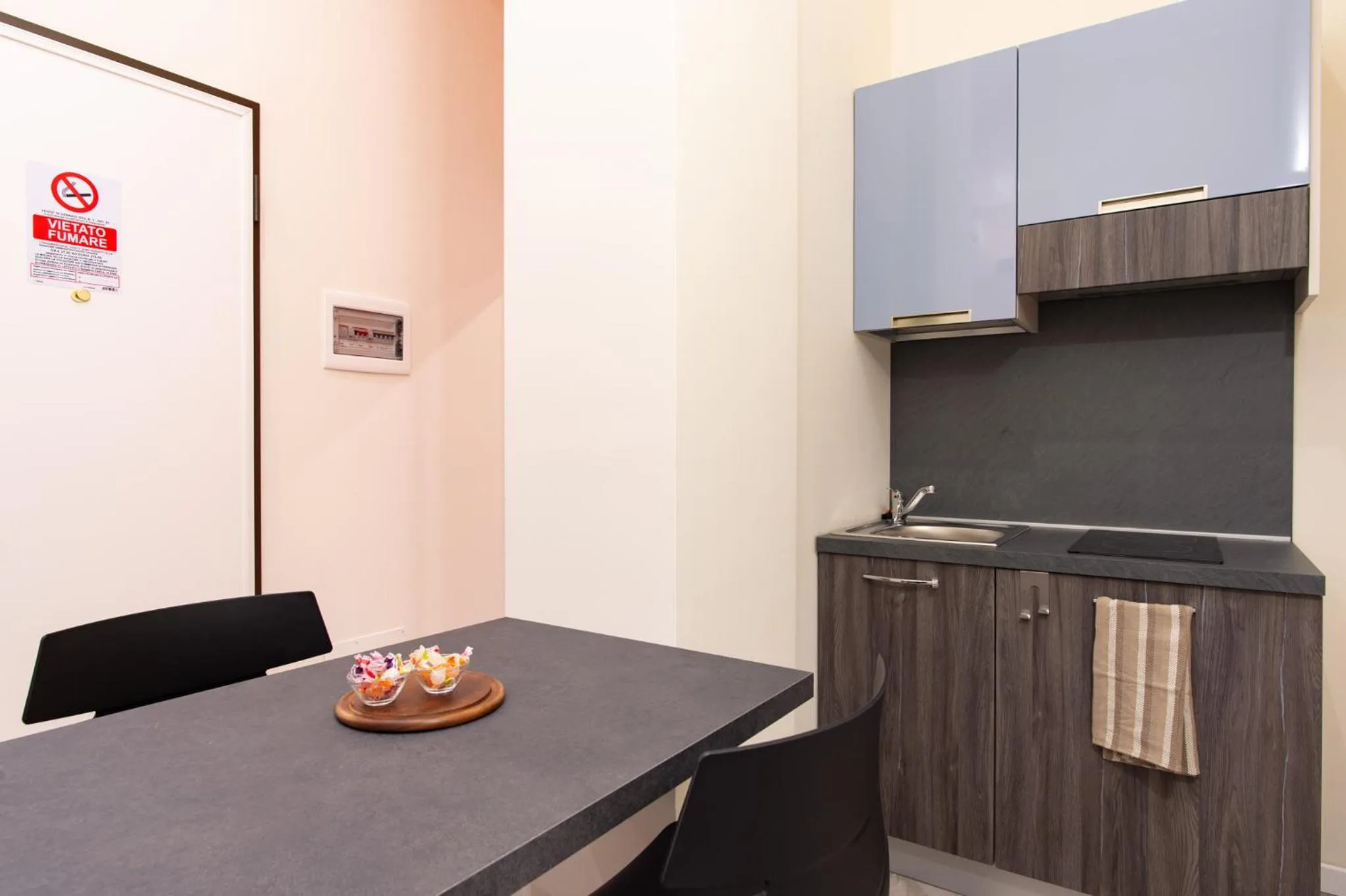 Kitchen or kitchenette in Aparthotel Porta Nuova