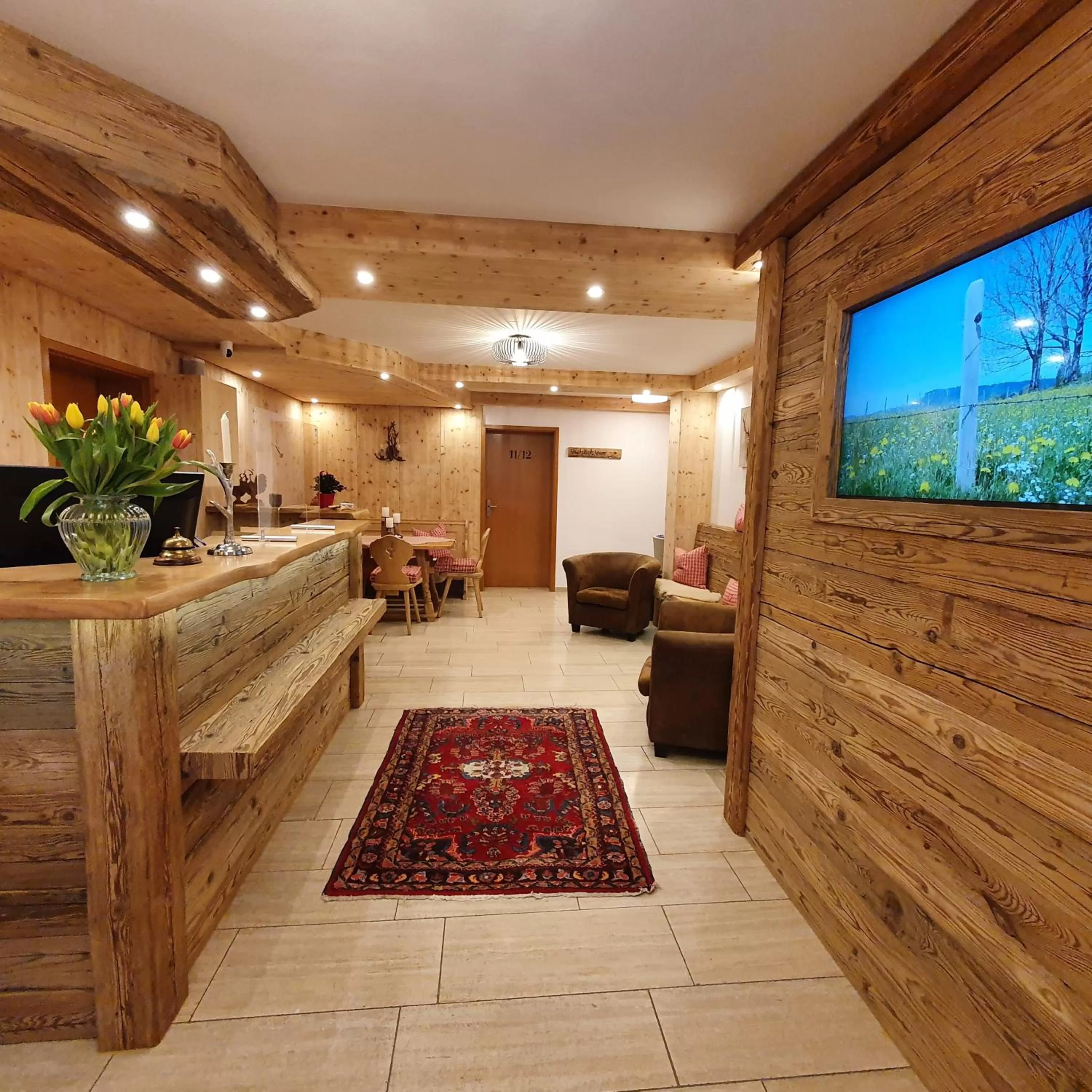 Lobby or reception, Lobby/Reception in Hotel Oberwirt Wangen