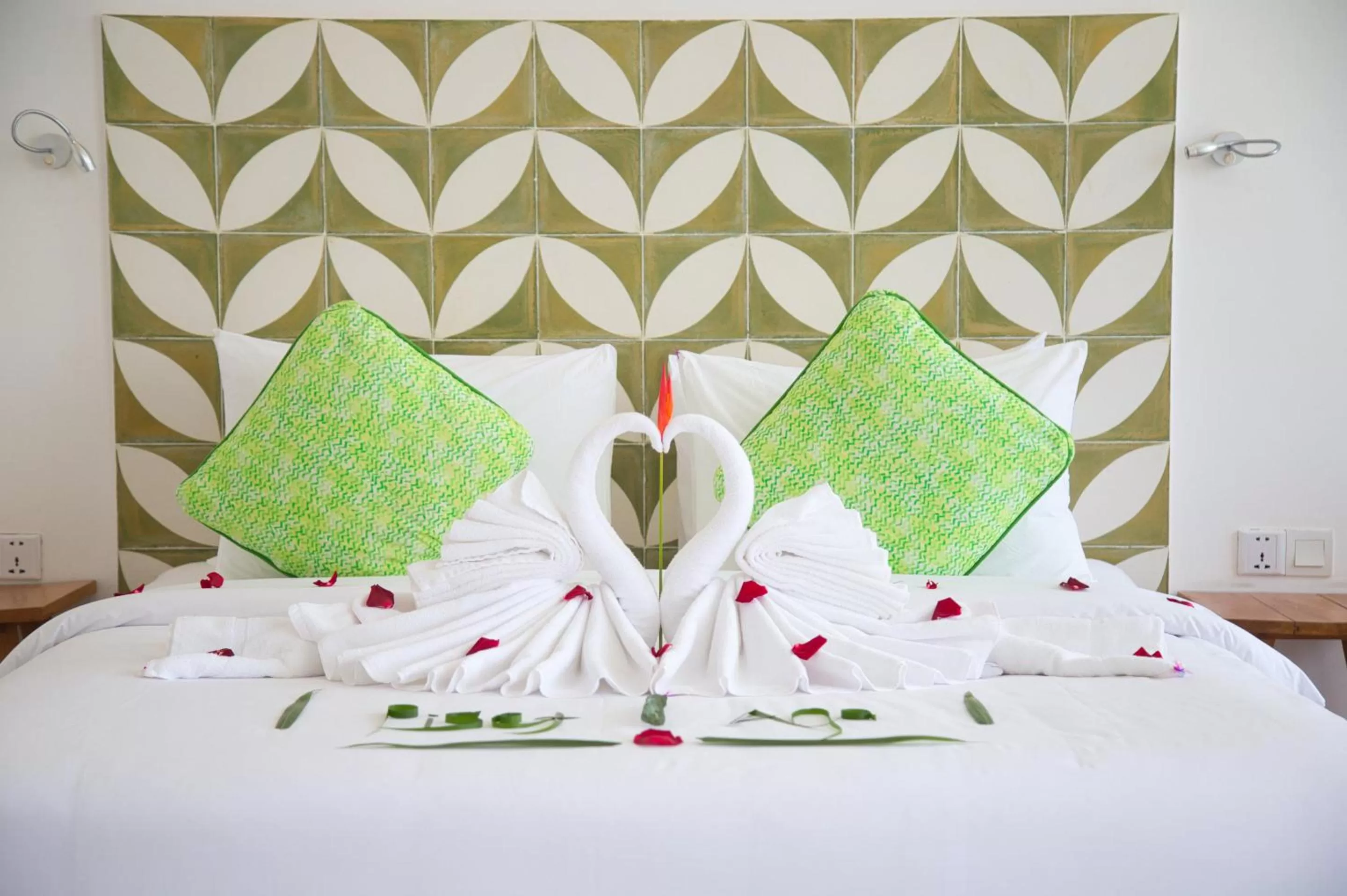 Bed in Naiya Sea Resort