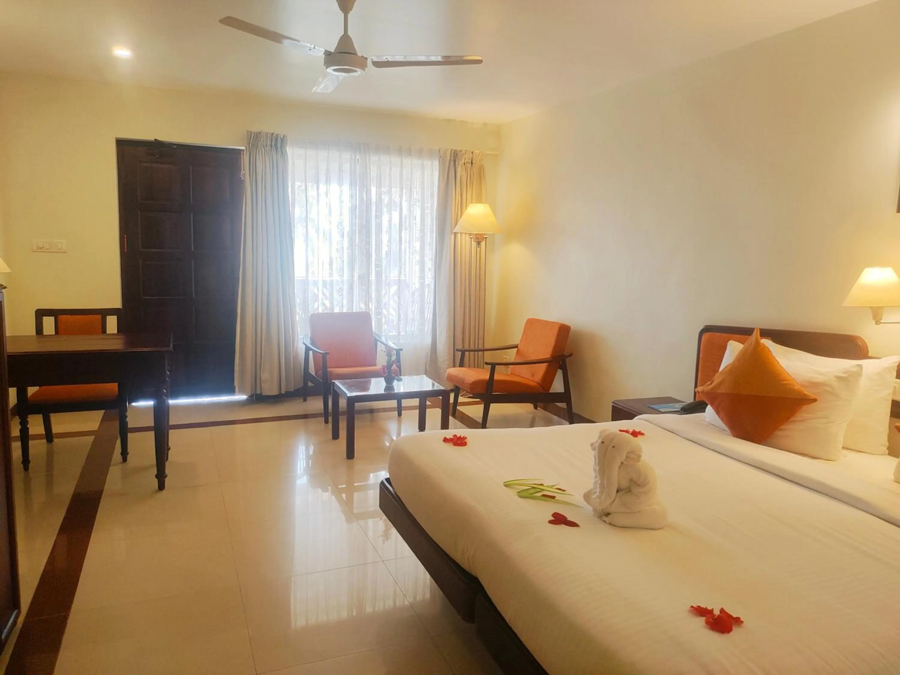 Bedroom, Bed in The Travancore Heritage Beach Resort