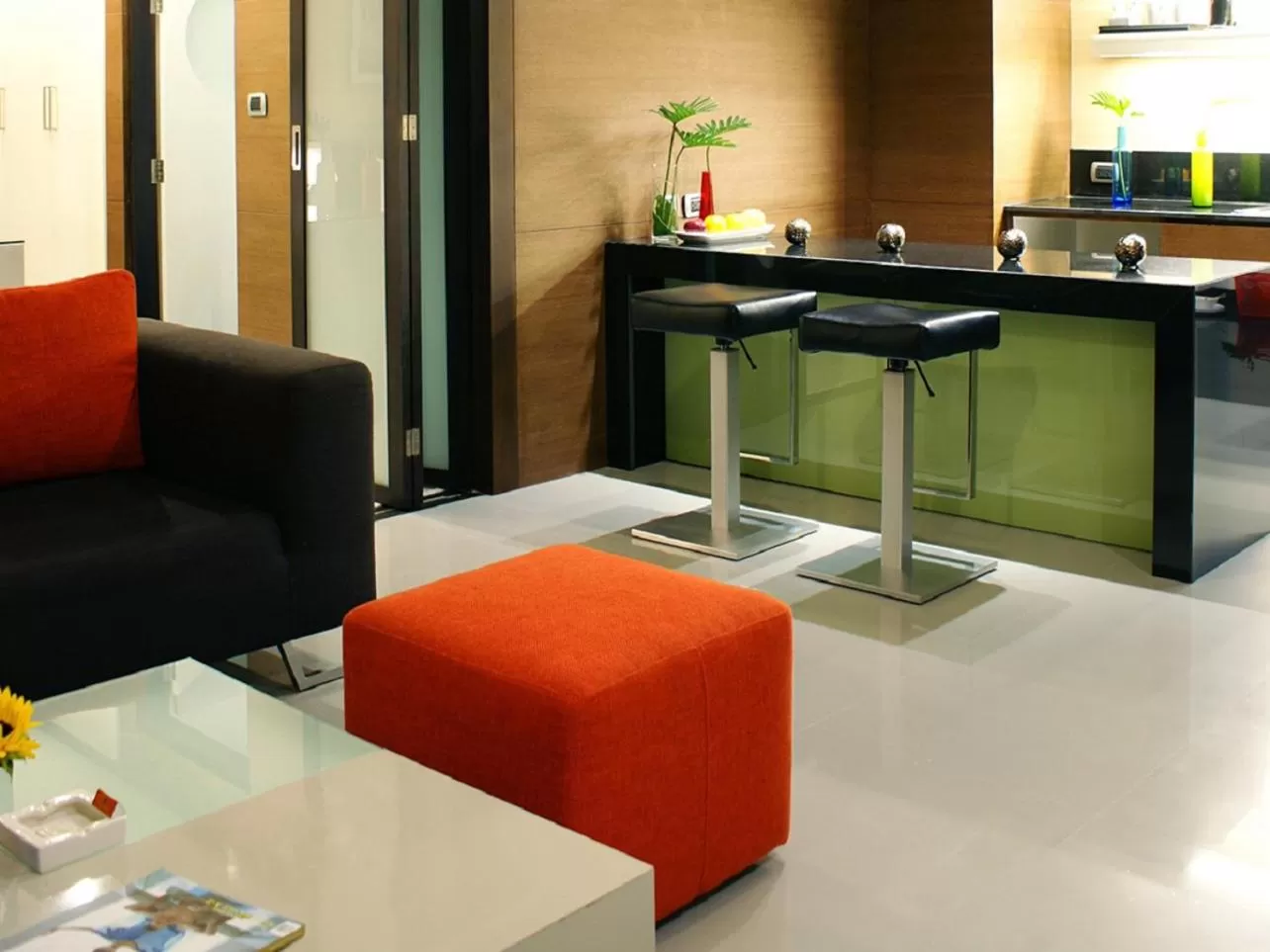 Living room in The Zign Hotel