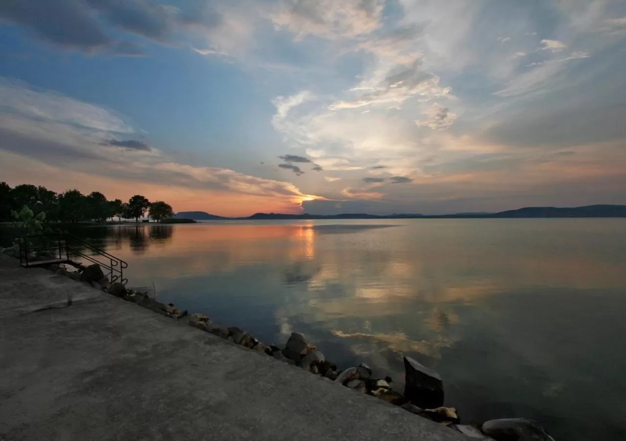 Beach in Partvilla Balatonboglar