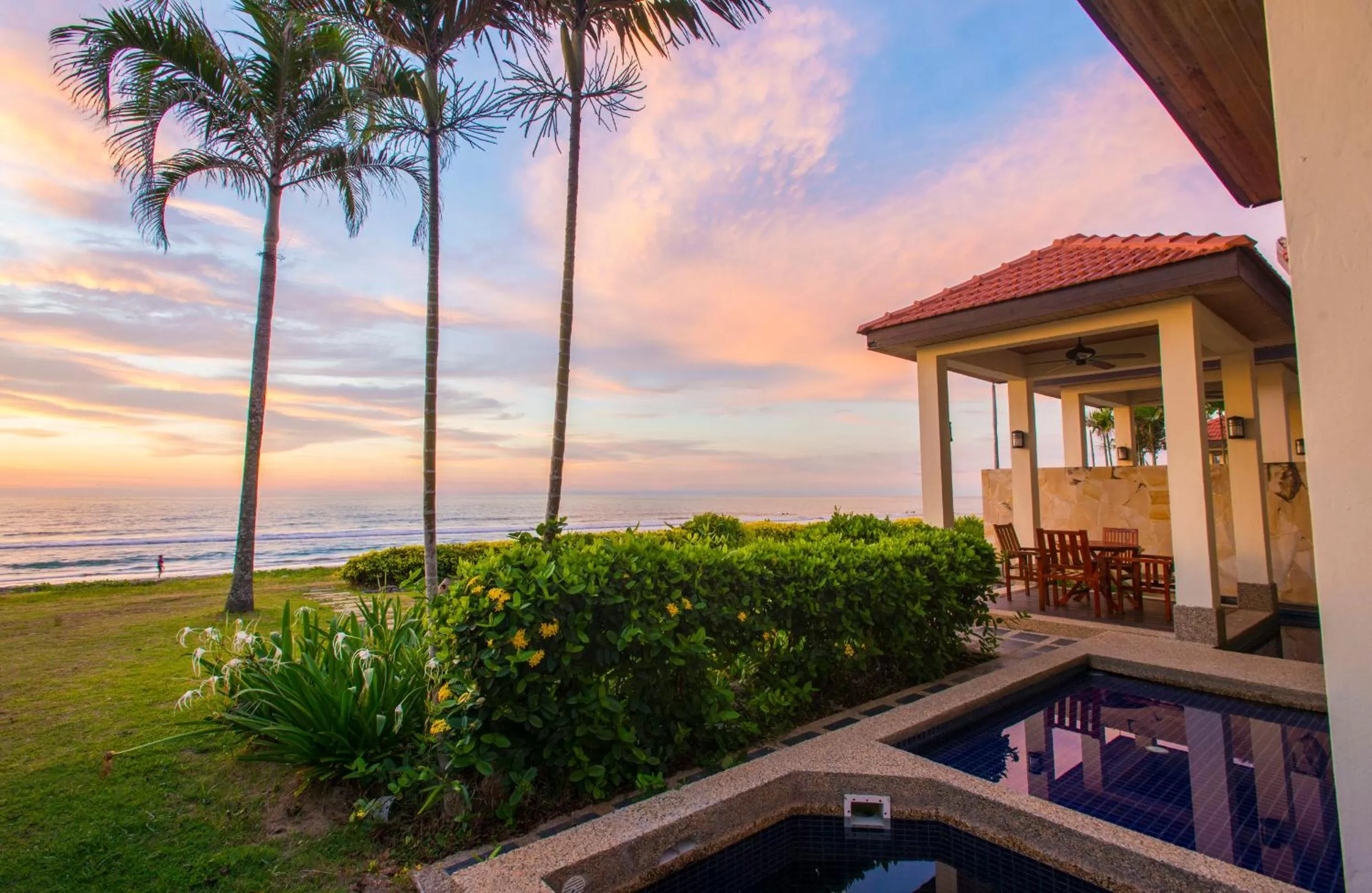 Patio in Sabah Beach Villas & Suites