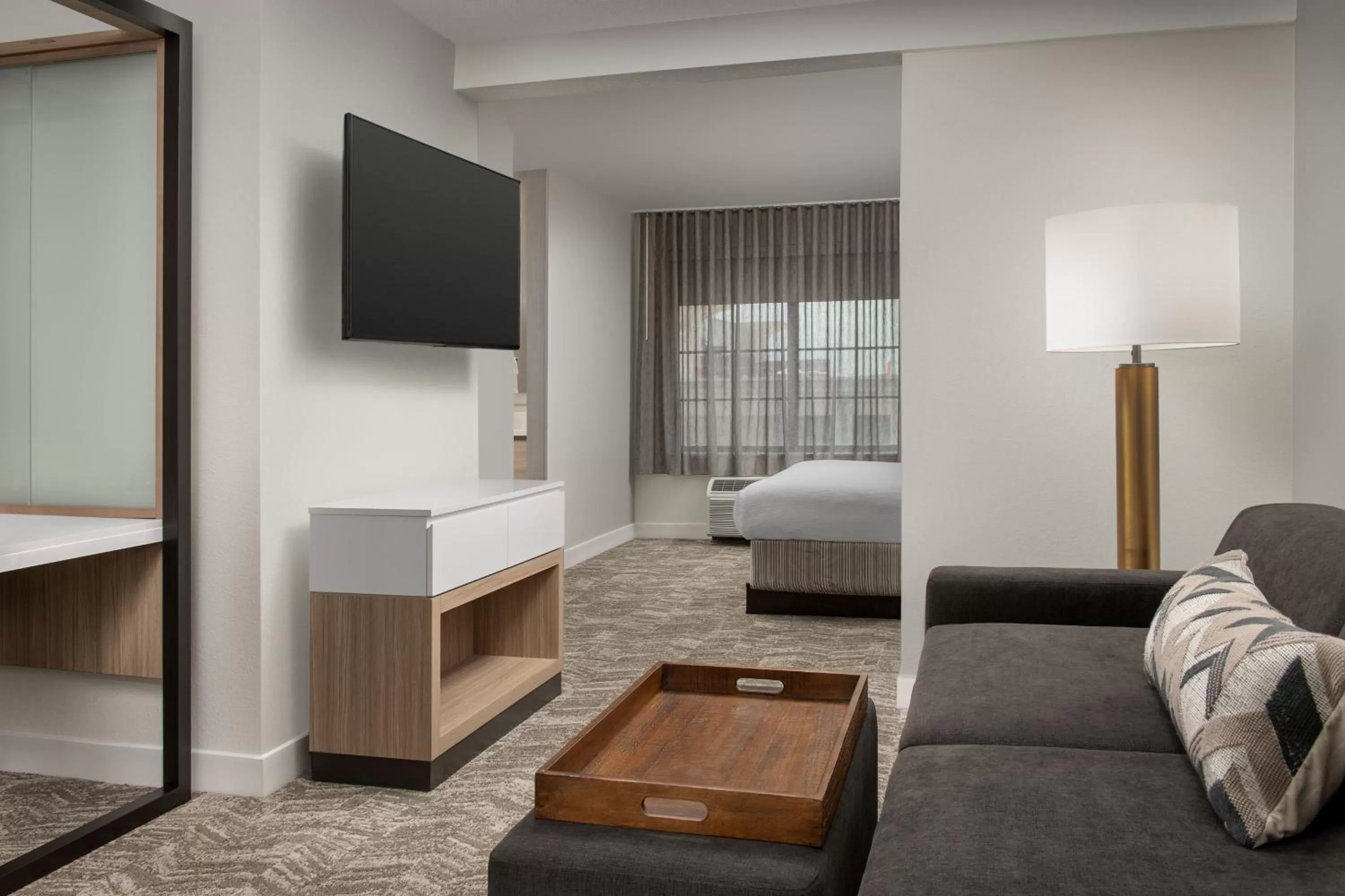 Photo of the whole room, Bed in SpringHill Suites by Marriott Atlanta Buford/Mall of Georgia