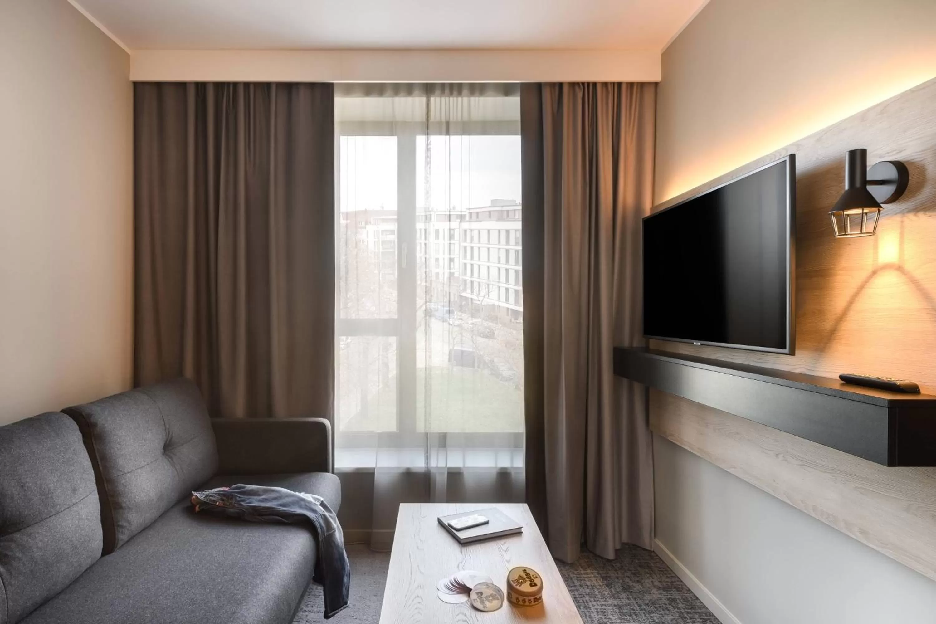 Living room in Moxy Dresden Neustadt