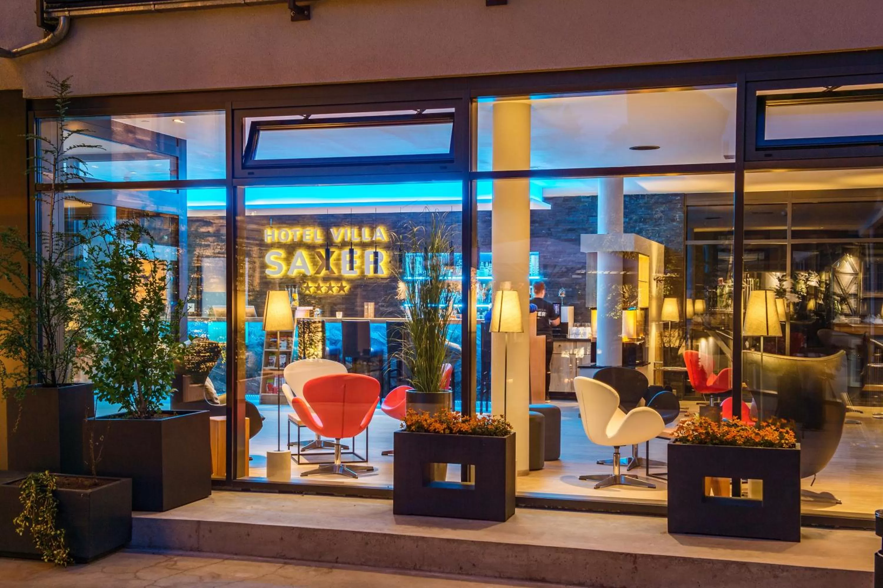 Lobby or reception in AKZENT Hotel Villa Saxer