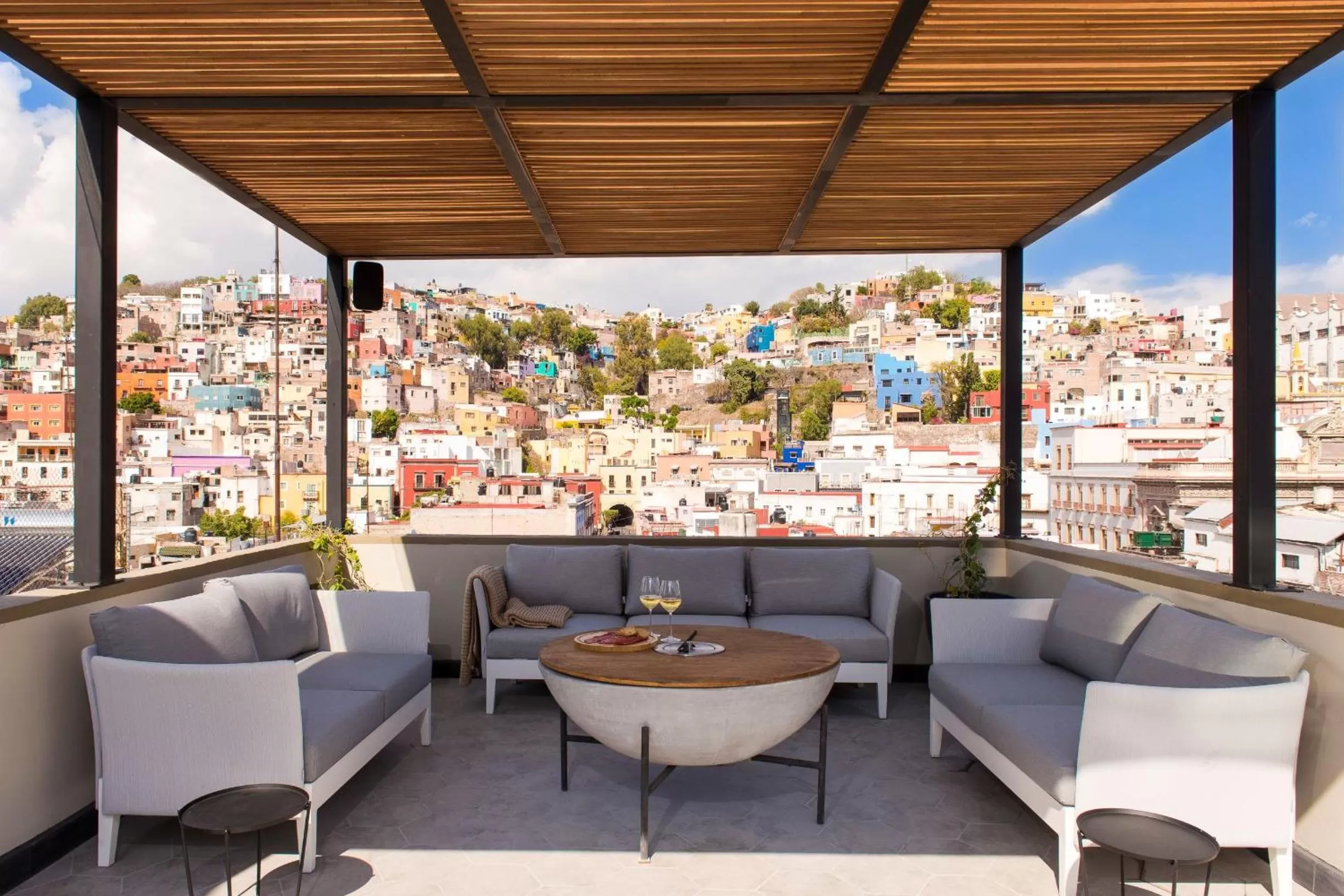 Balcony/Terrace in Antigua Trece Hotel Fusión & SPA