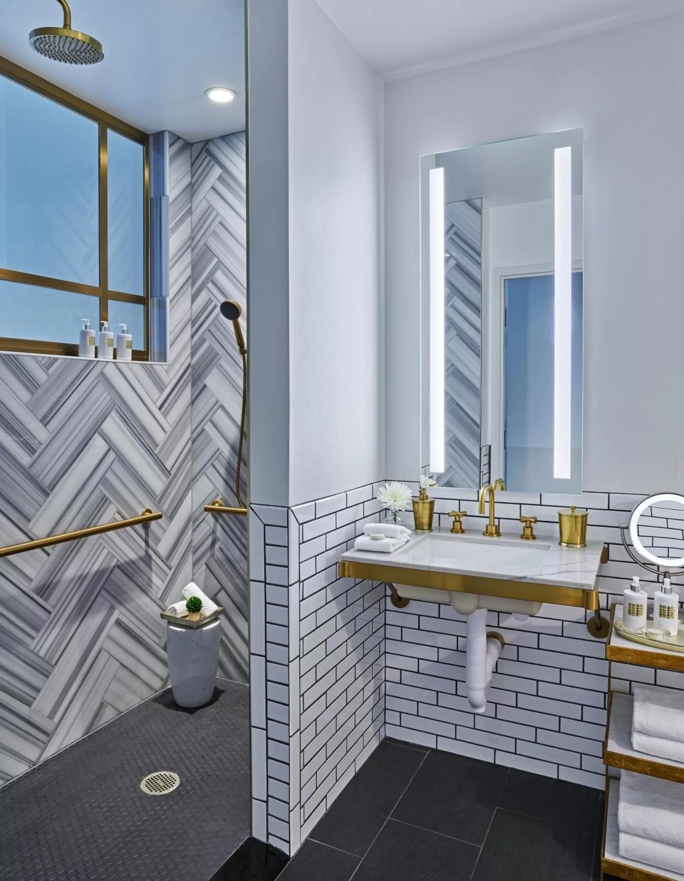 Bathroom in Halcyon - A Hotel in Cherry Creek