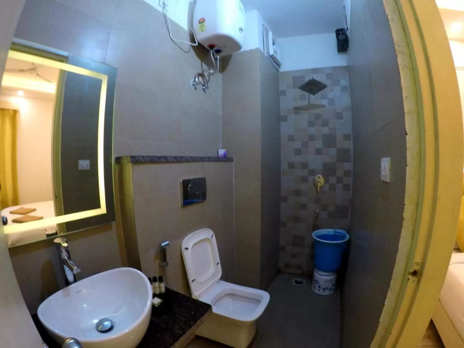 Shower in Hotel The Moksham