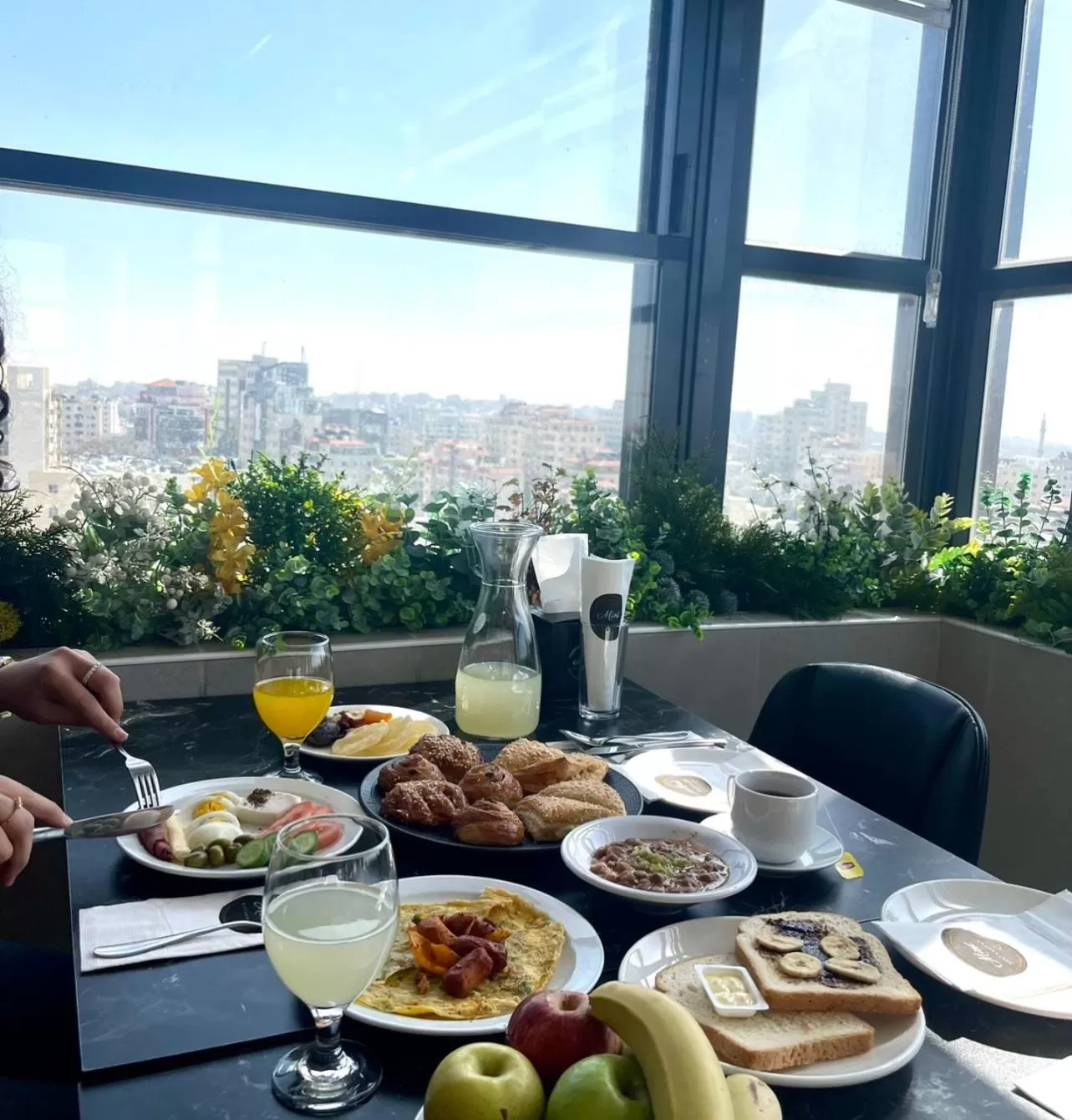 Food in Caesar Hotel Ramallah