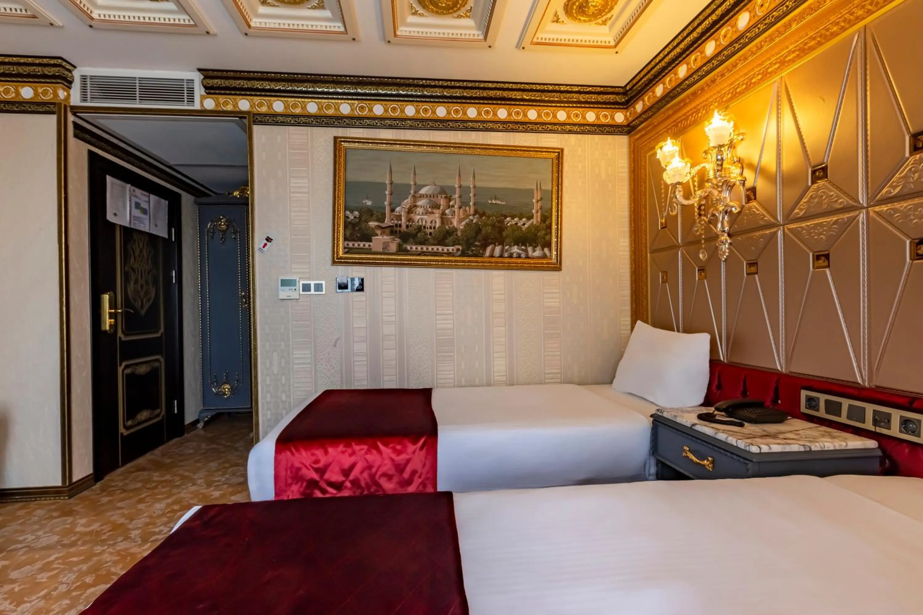 Bed in Laleli Blue Marmaray Hotel