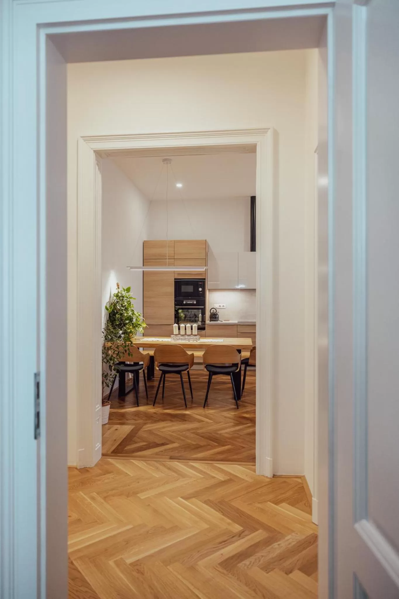 Kitchen or kitchenette in Apartmány Marienhof