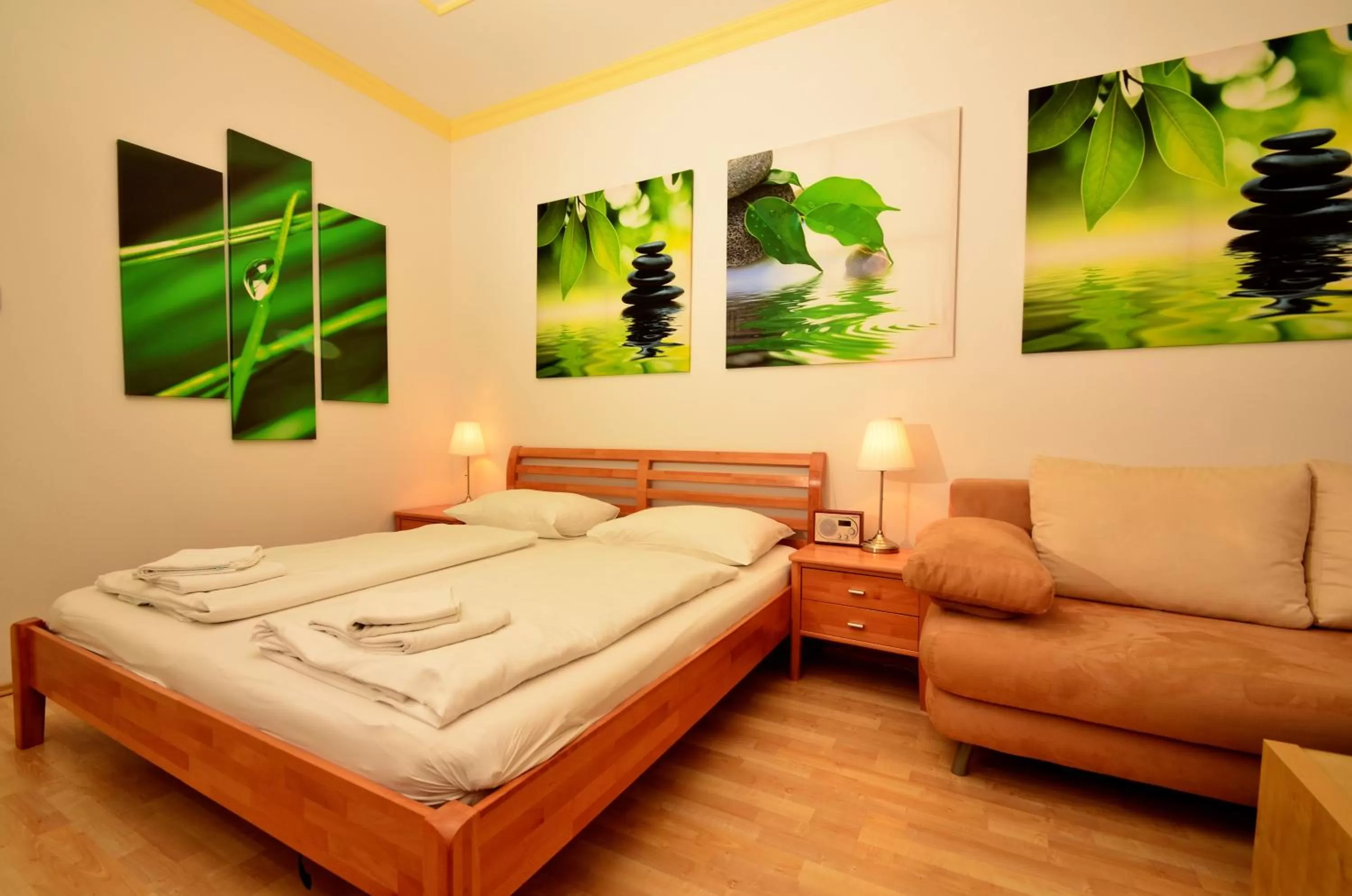 Bed in AJO Apartments - Messe City Flat - Self-Check-in