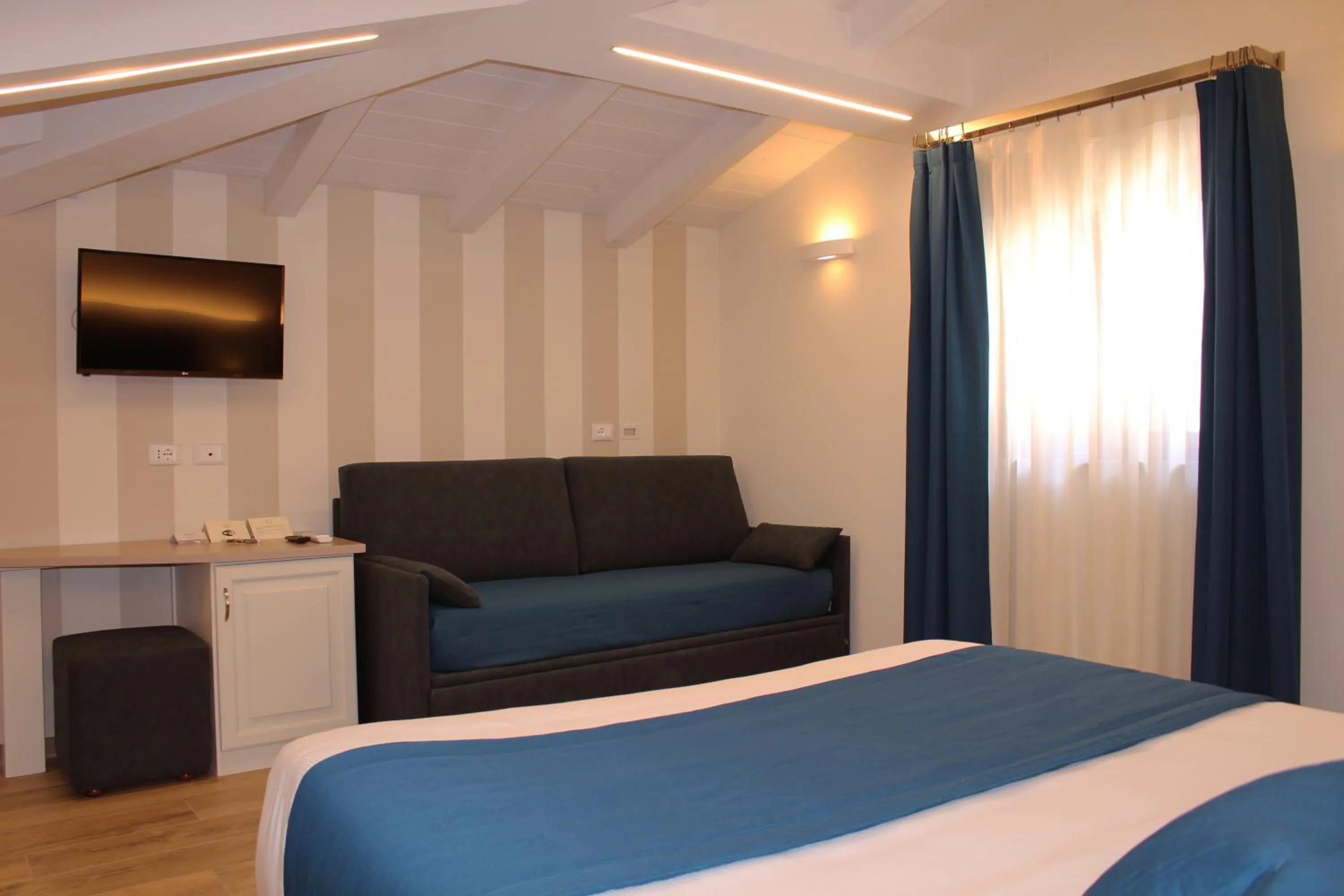 Bed in Hotel Villa Tiziana