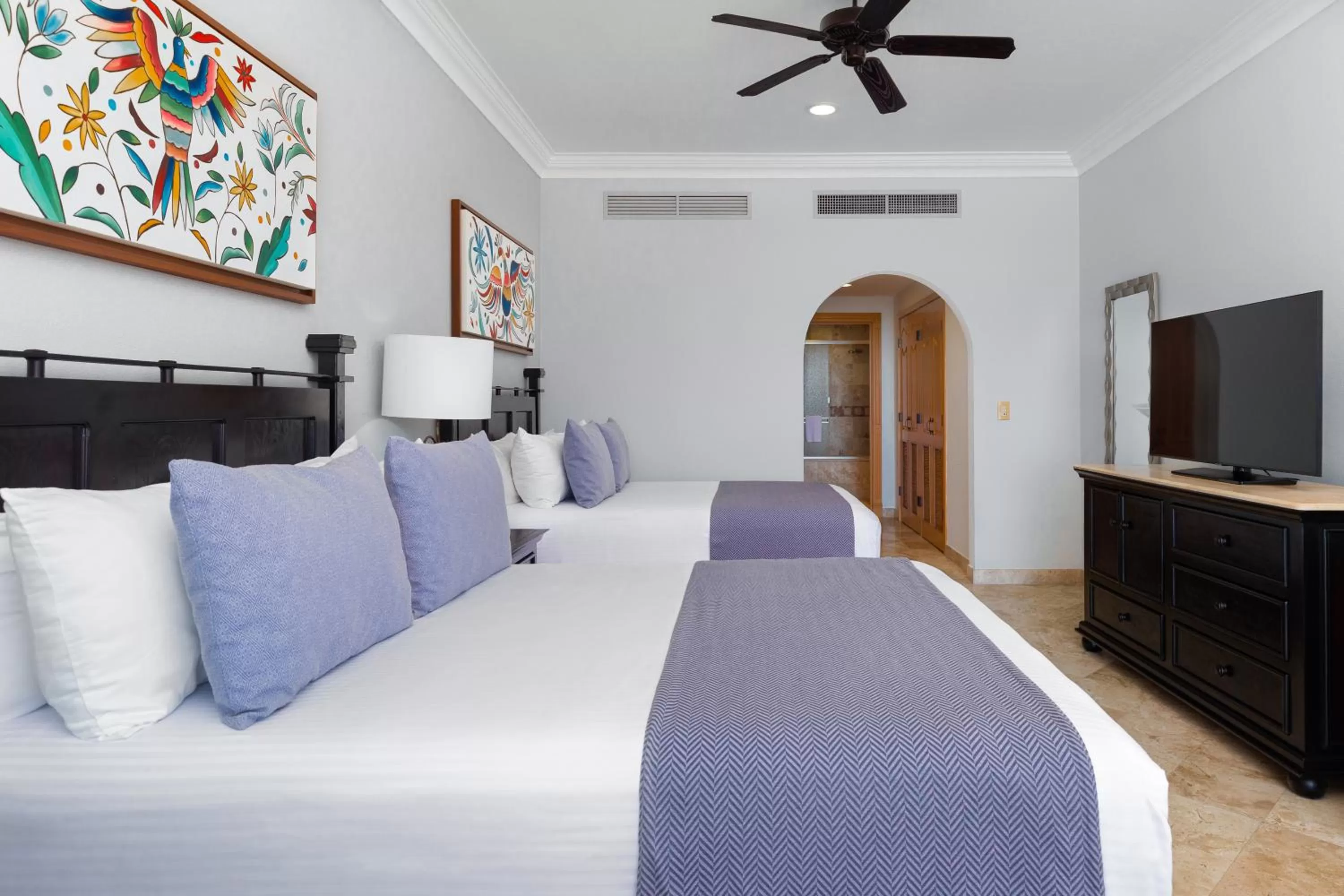 Bed in Villa La Estancia Beach Resort & Spa Riviera Nayarit