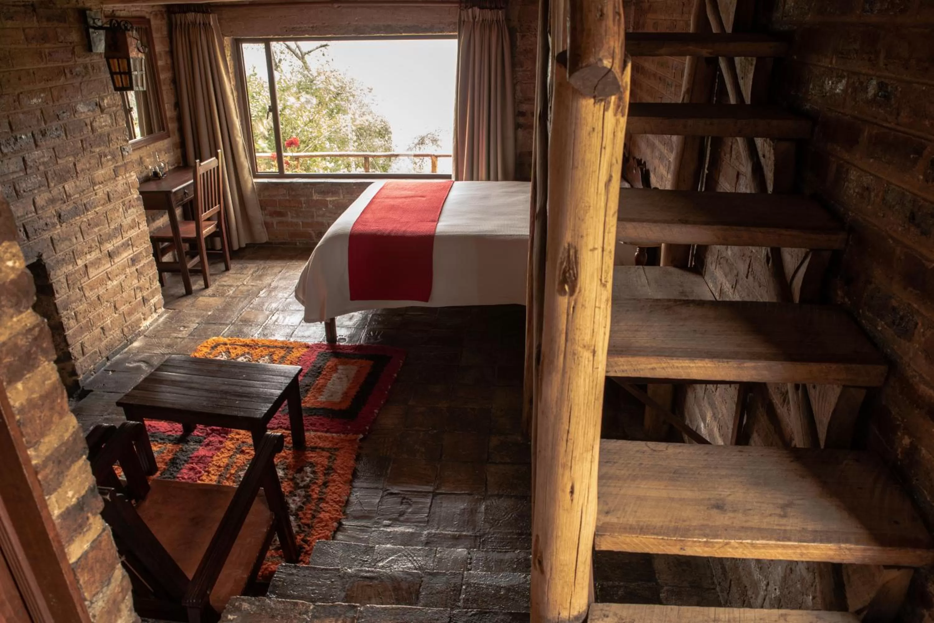Bedroom in Hotel Refugio Pozo Azul