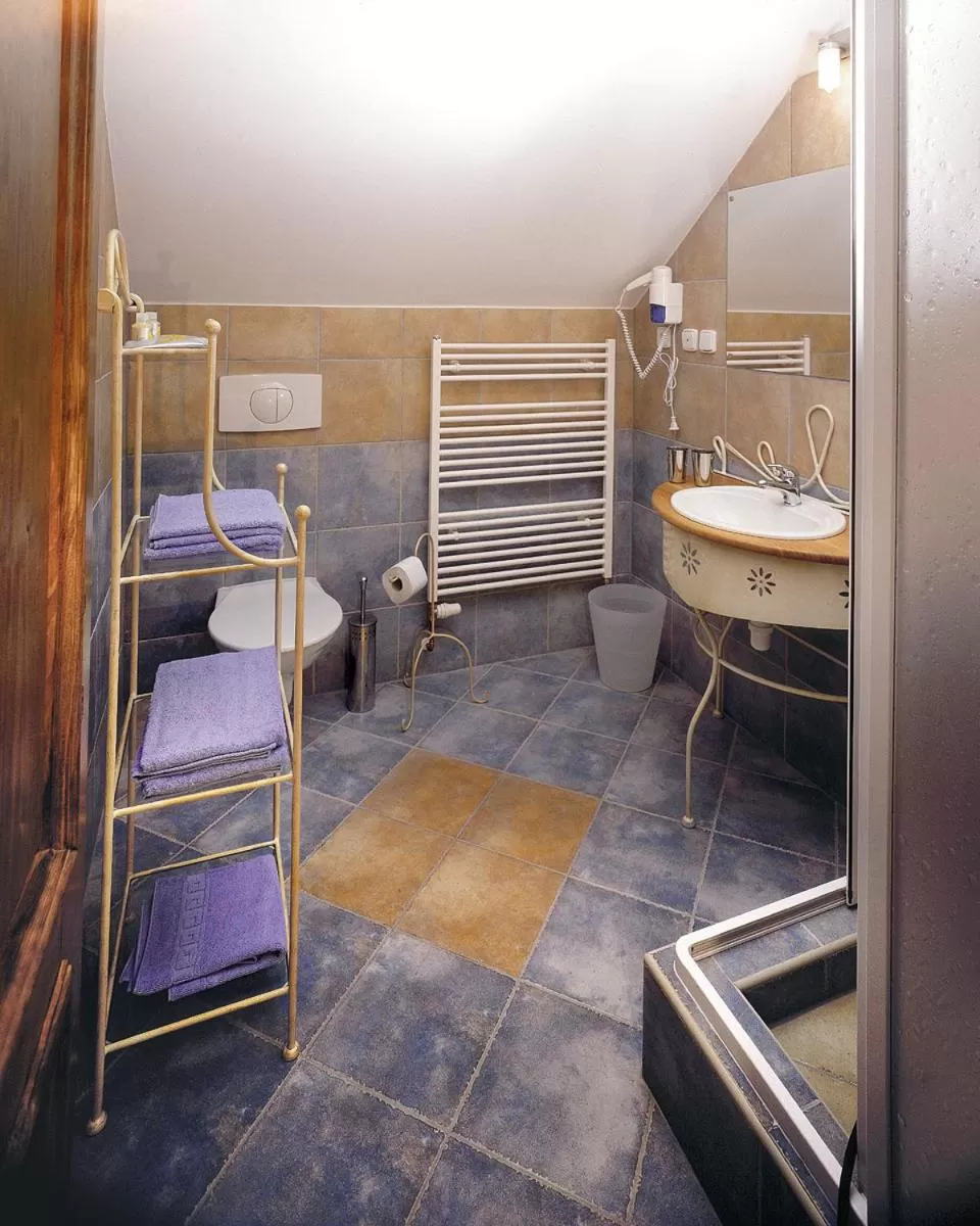 Bathroom in Hotel and restaurant Via Ironia