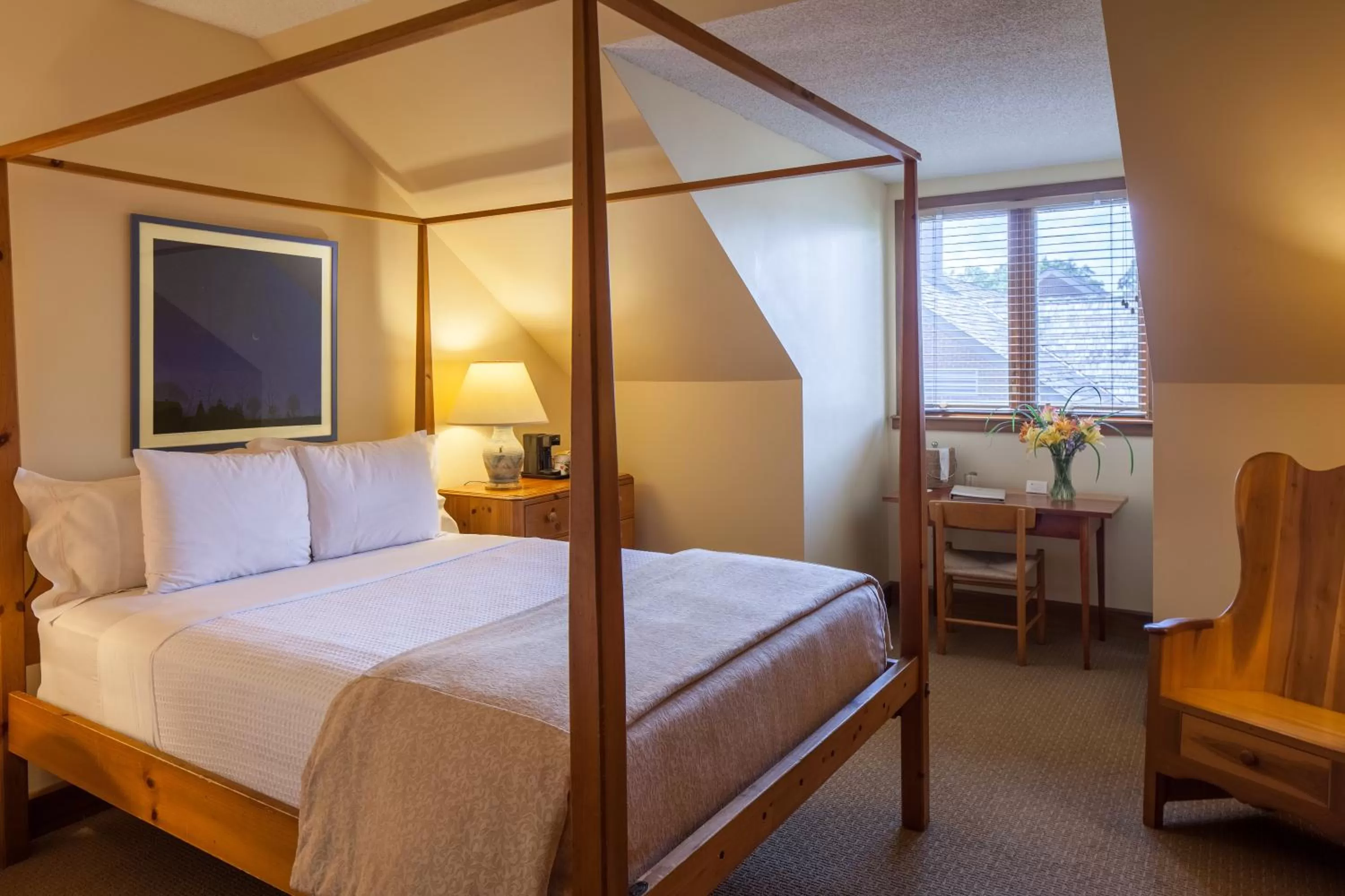 Bed in New Harmony Inn Resort and Conference Center