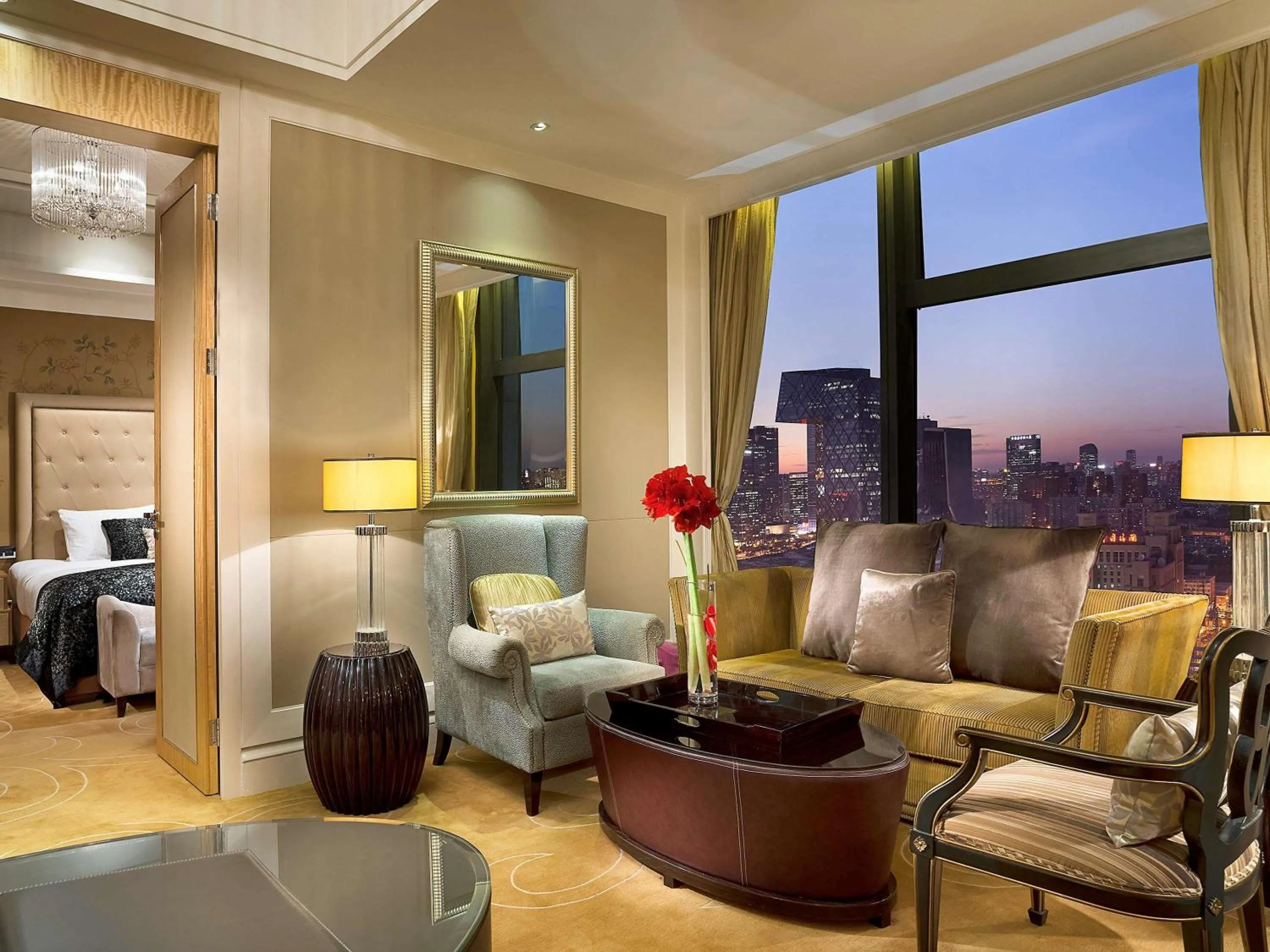 Photo of the whole room, Bed in Wanda Vista Beijing