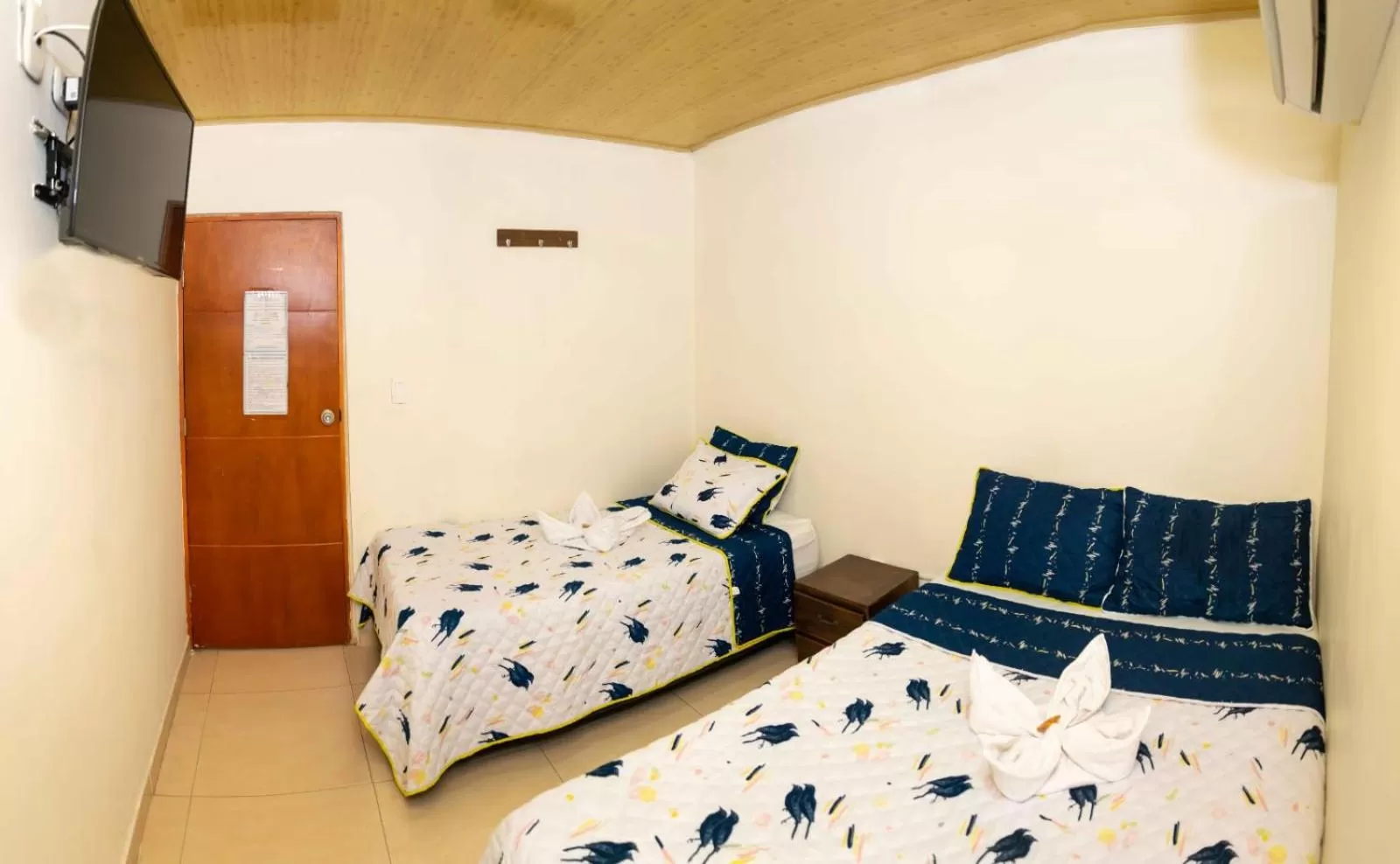 Bed in Hotel The Dolphin