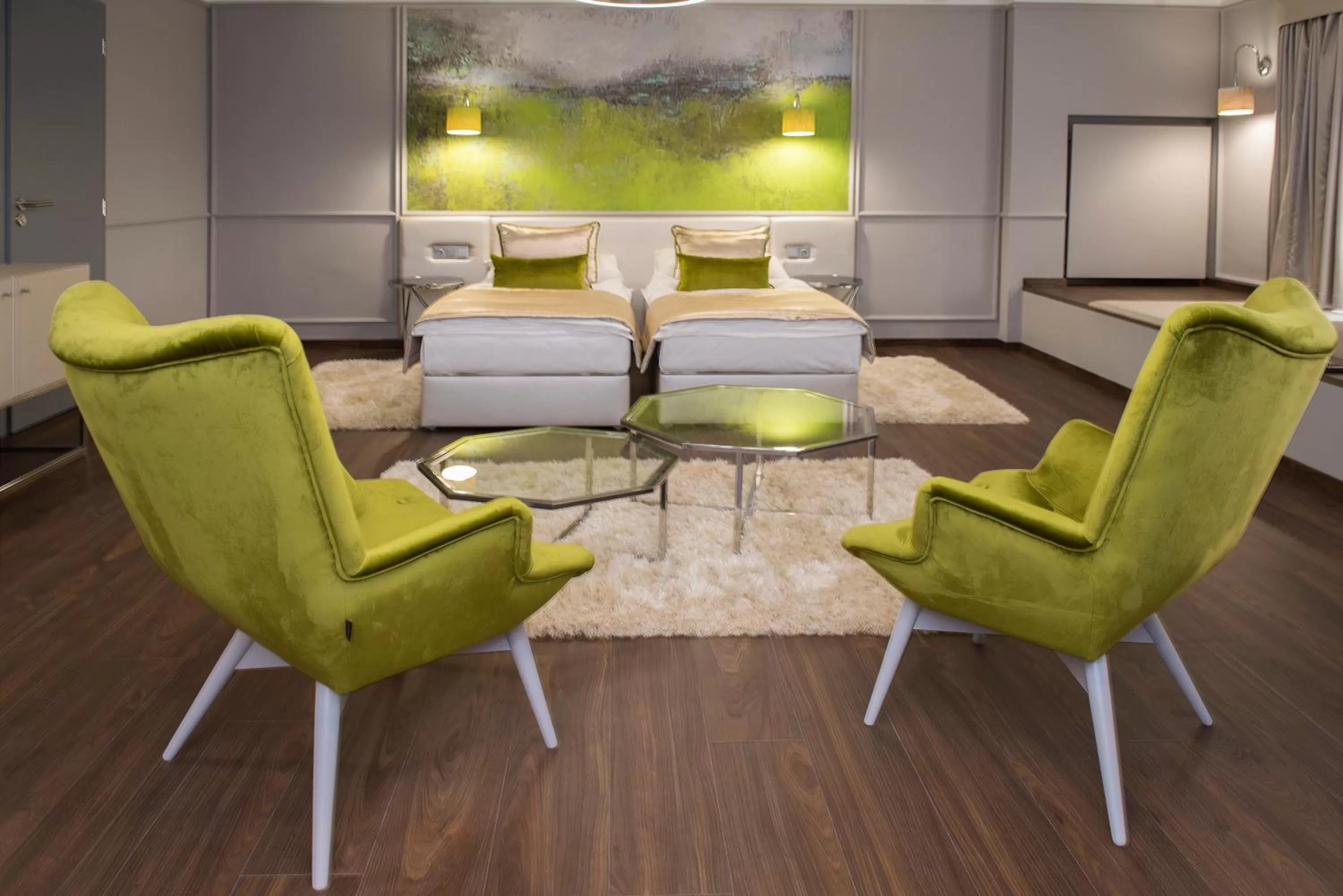 Living room, Bed in Boutique Hotel Center