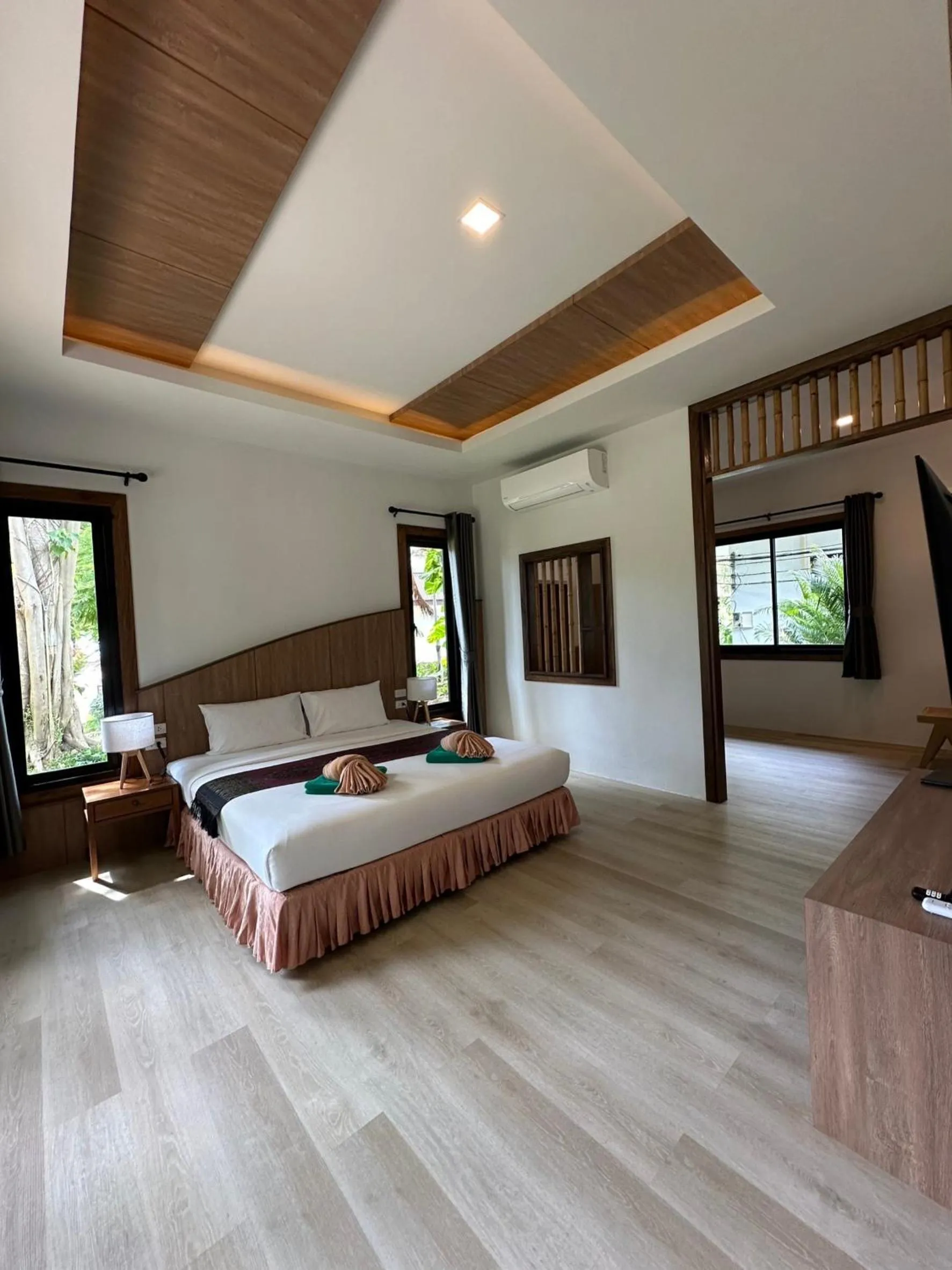 Bed in Southern Lanta Resort