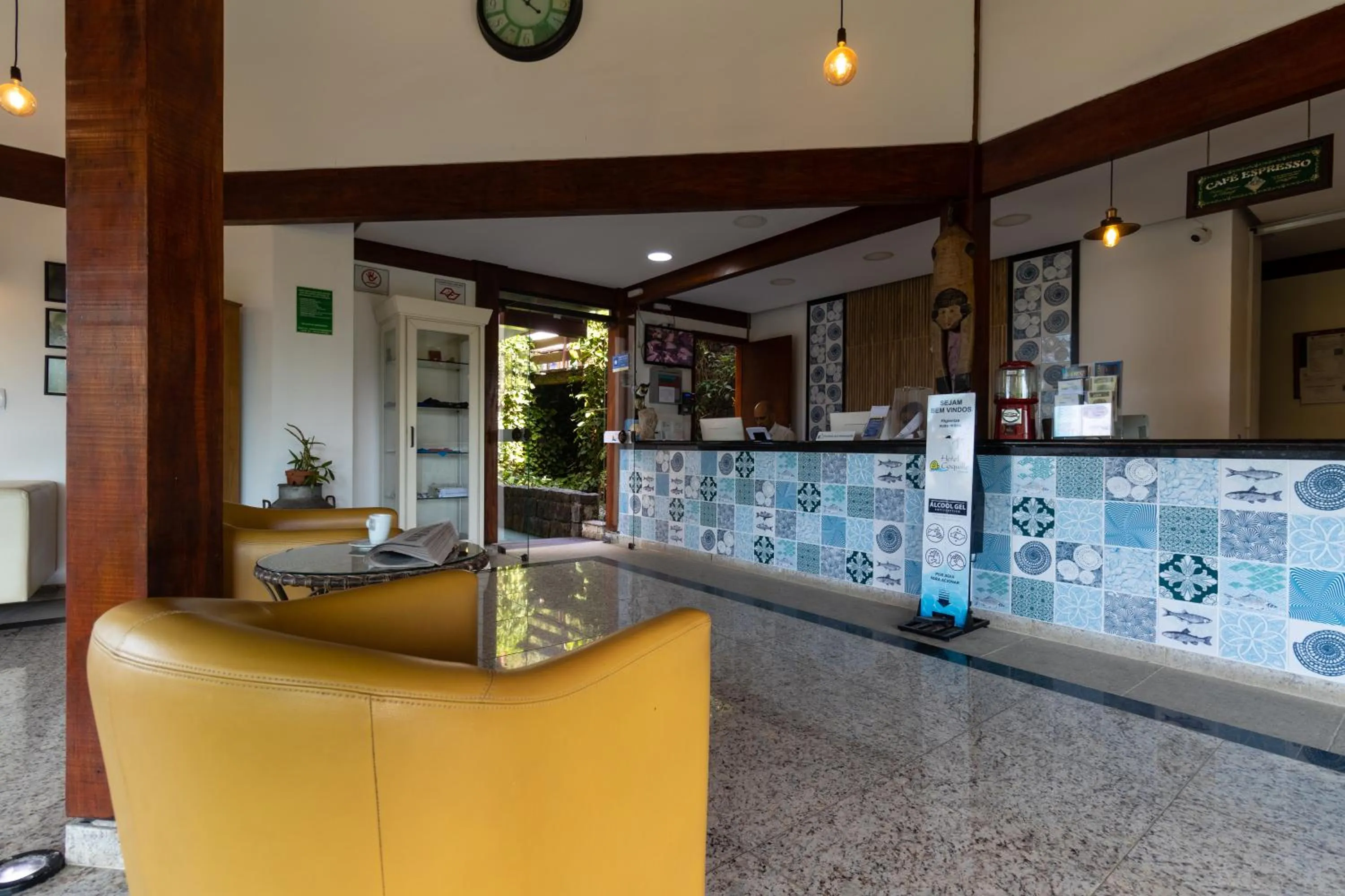 Lobby or reception in Hotel Coquille