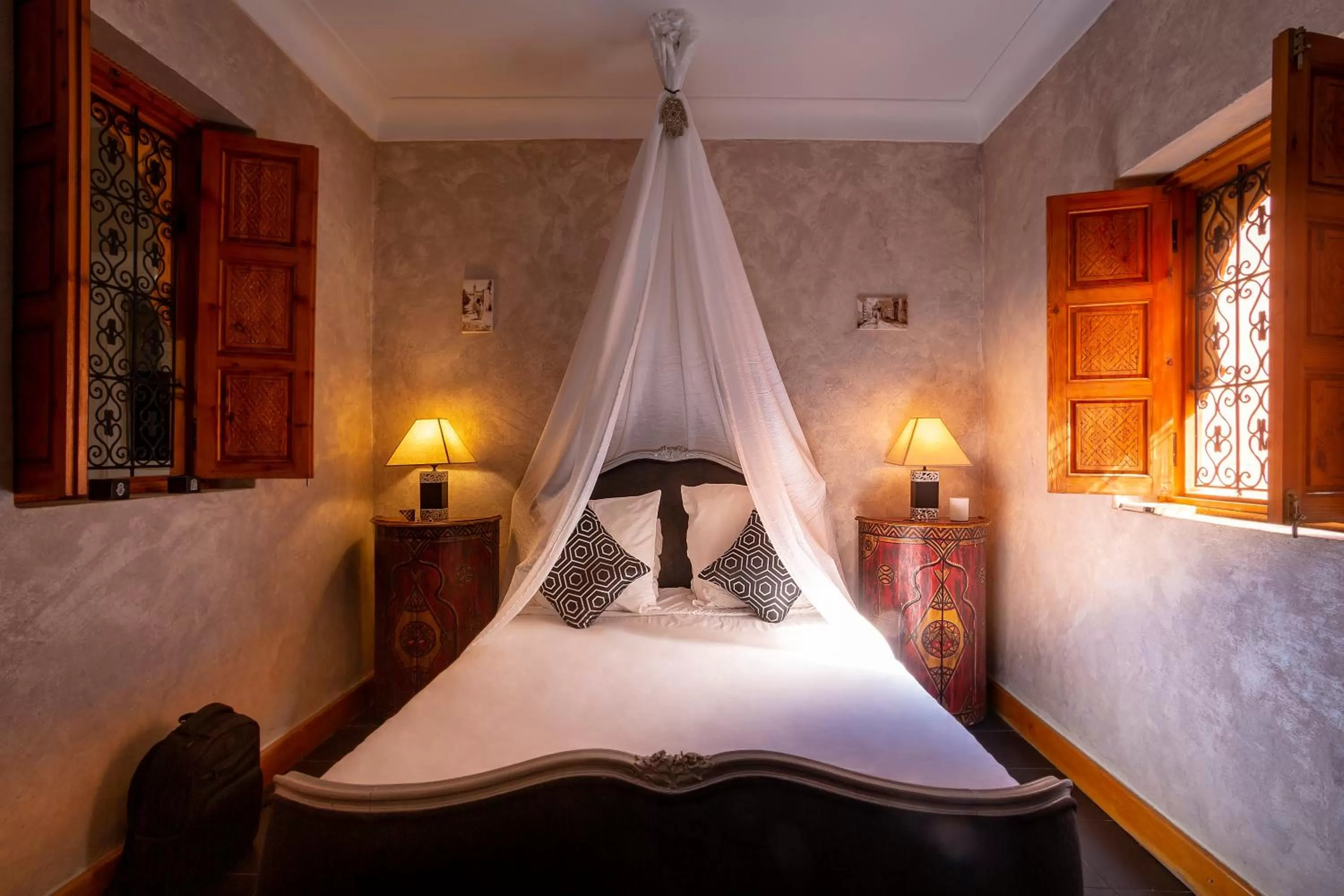 Bed in Riad Rodaina & SPA