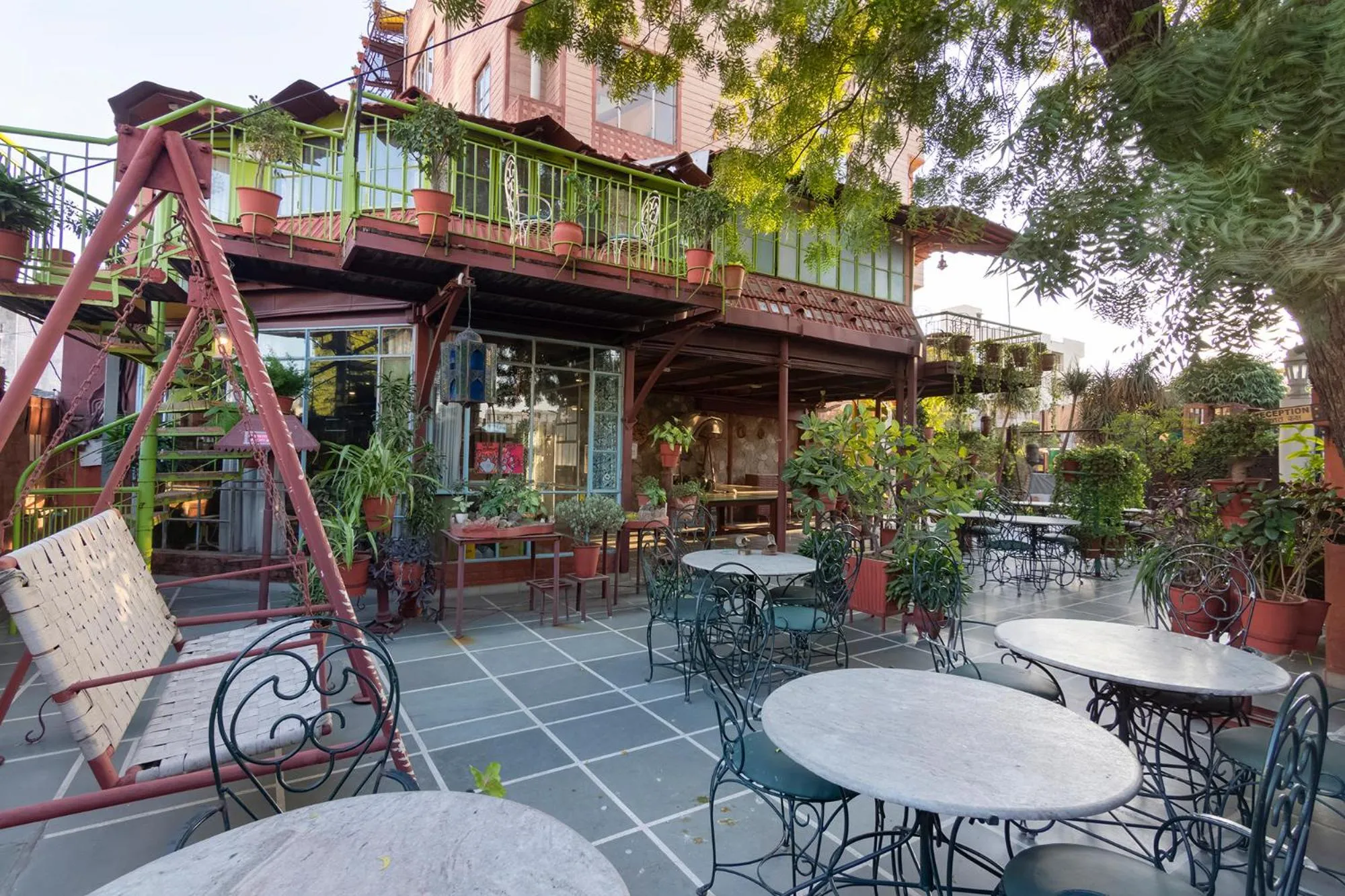 Patio in Jaipur Inn