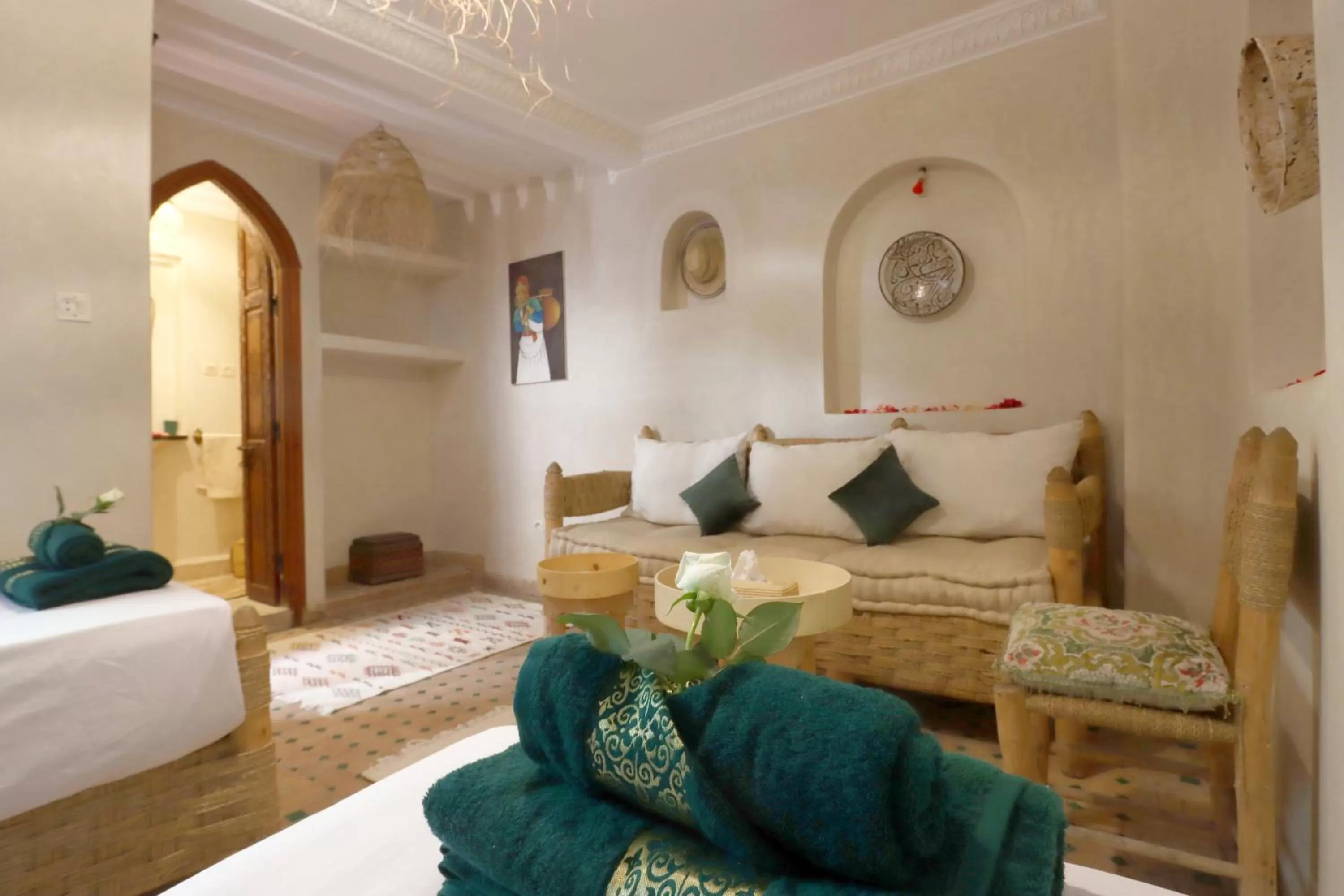 Bed in Riad Venezia