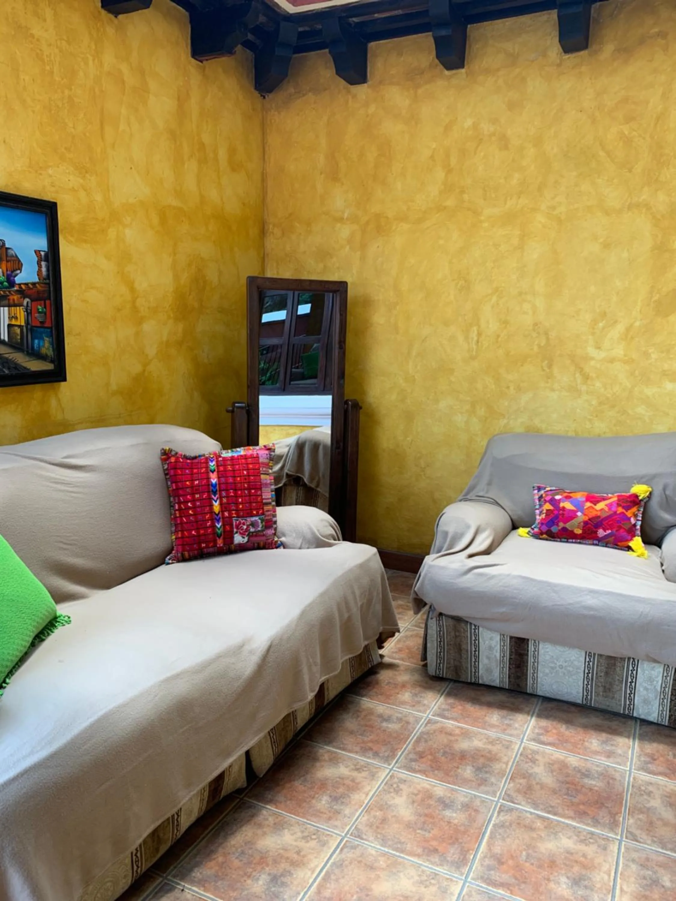 Seating area, Bed in Casona del Conquistador