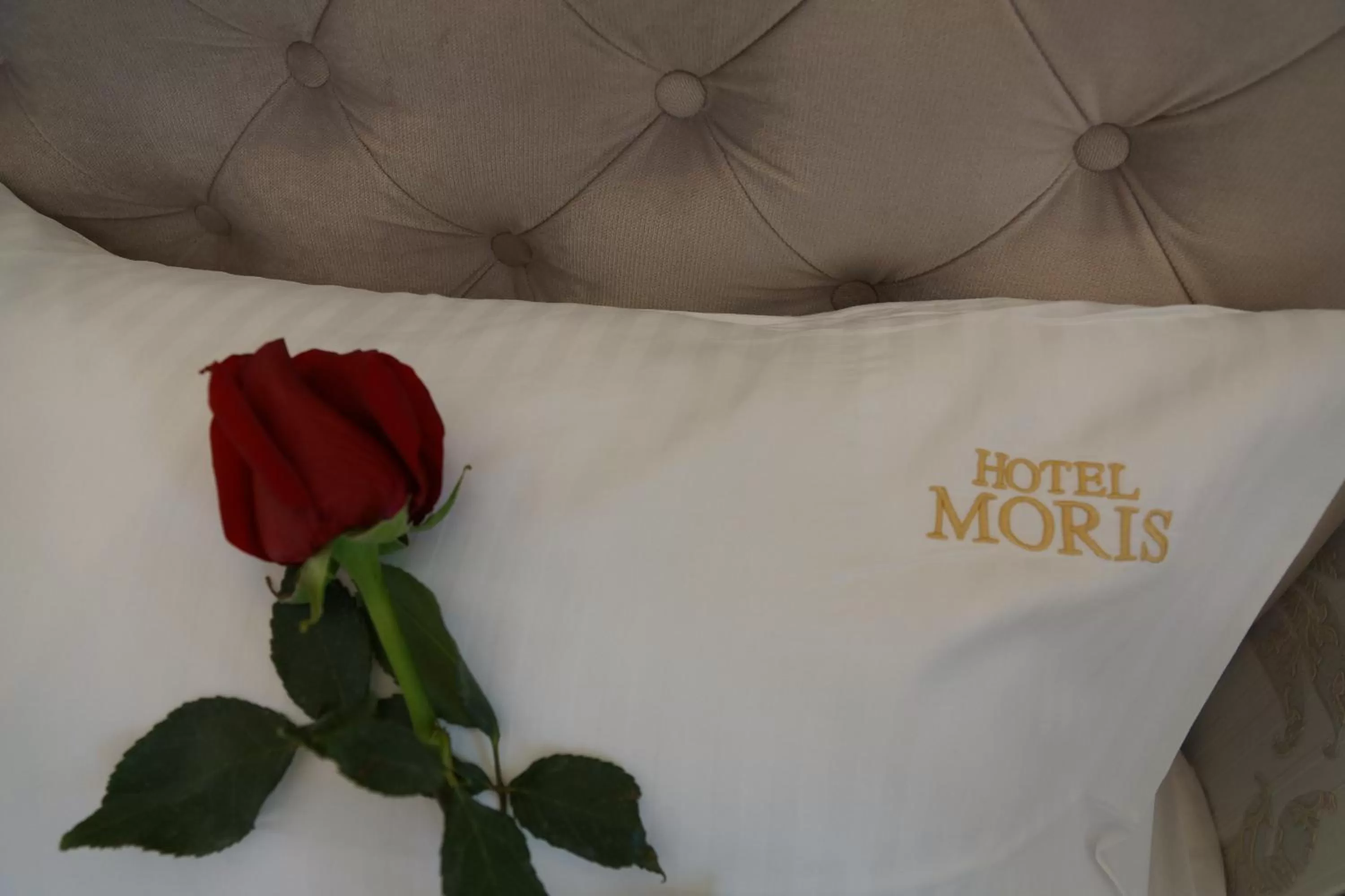Property logo or sign, Bed in Moris Boutique Beach Hotel