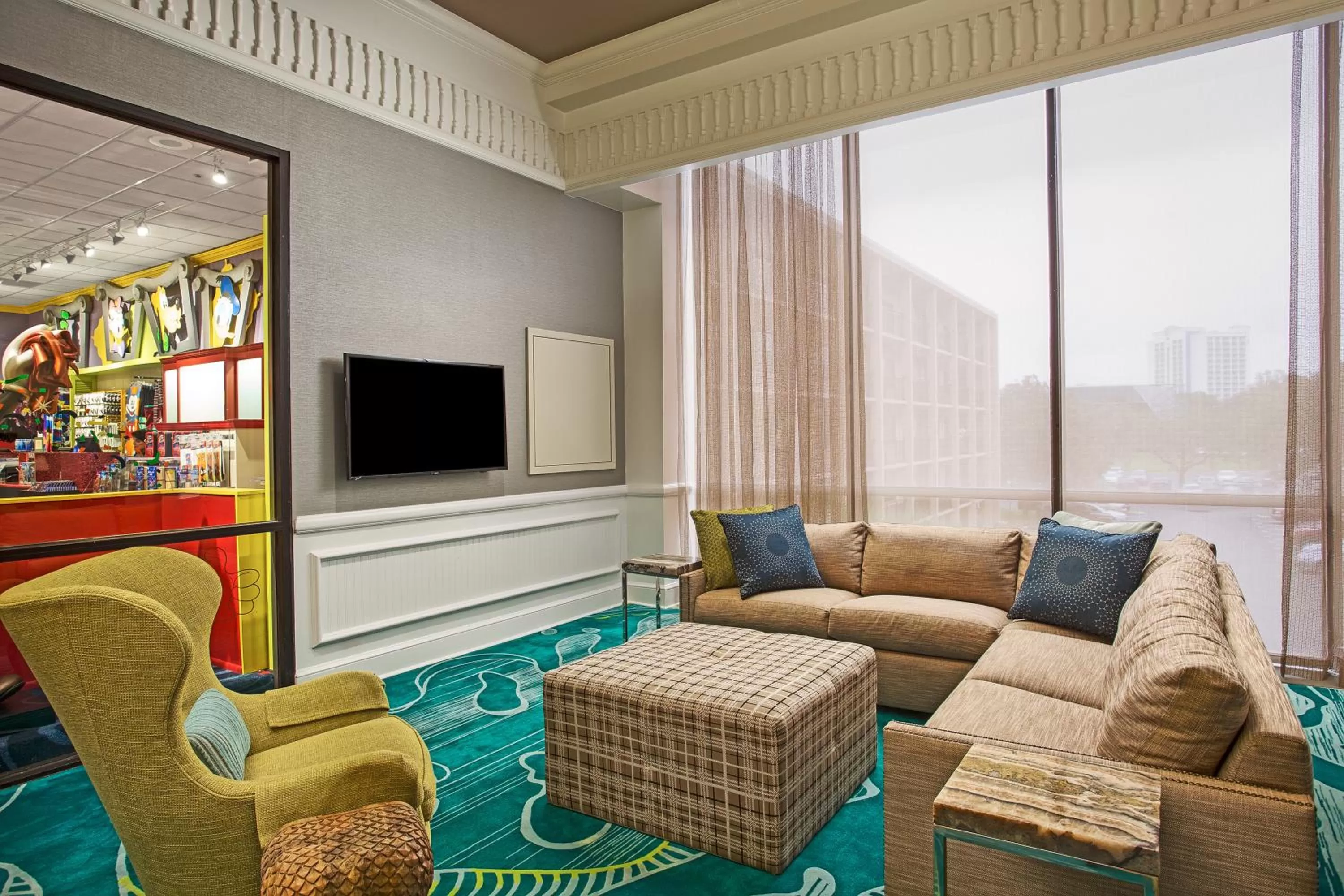 Living room in Wyndham Garden Lake Buena Vista – Disney Springs® Area