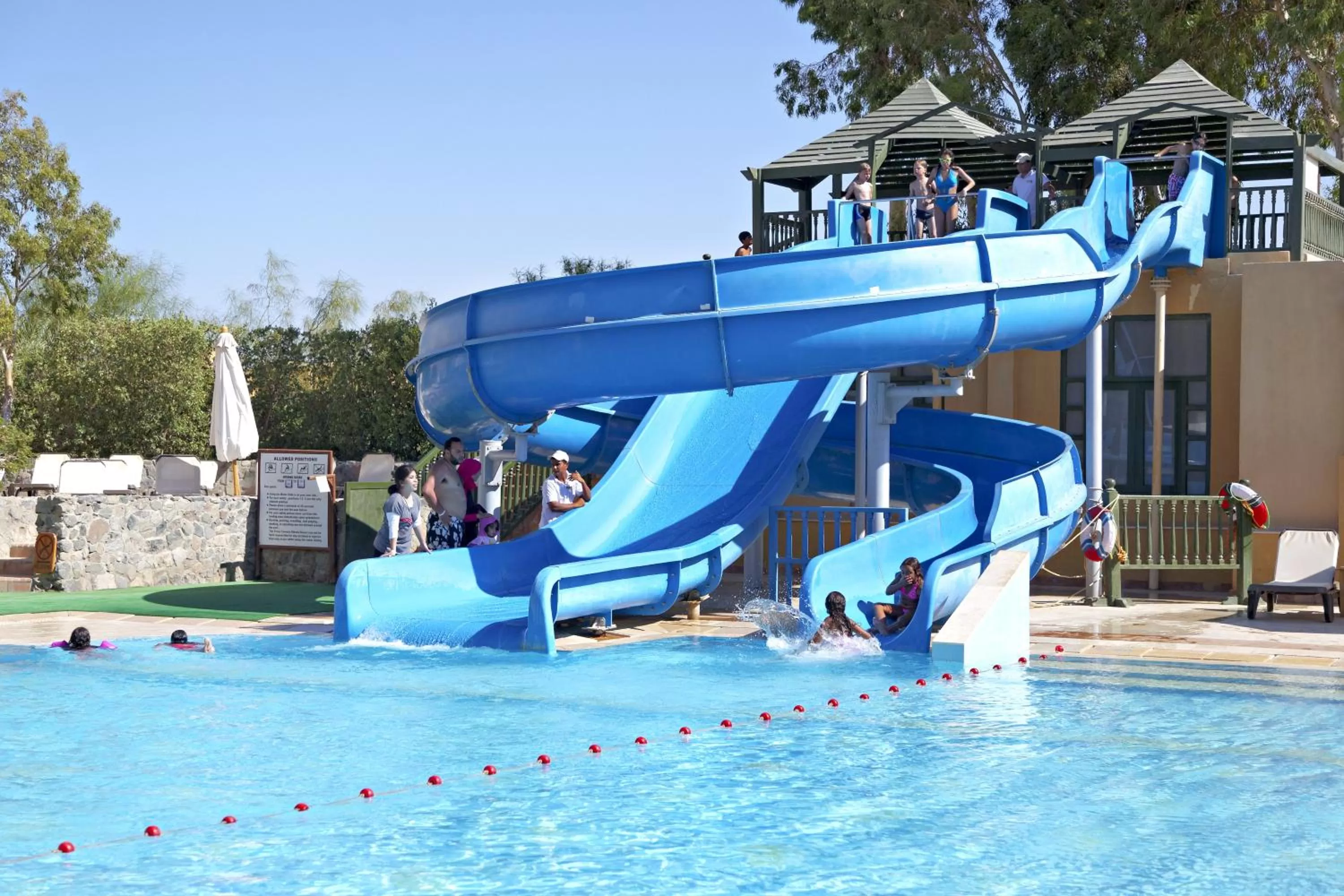 Aqua park in Three Corners Rihana Resort El Gouna