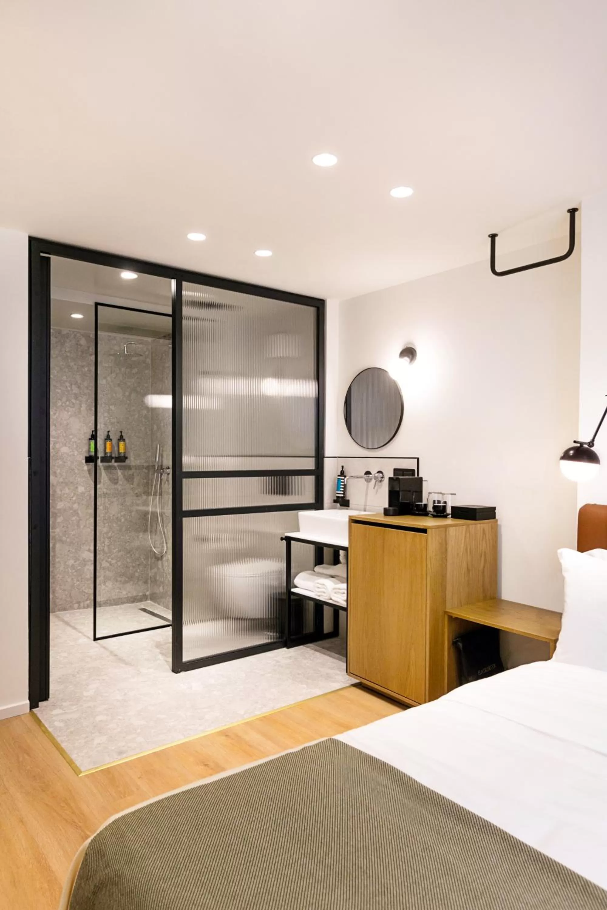 Bathroom, Bed in Noa Hotel