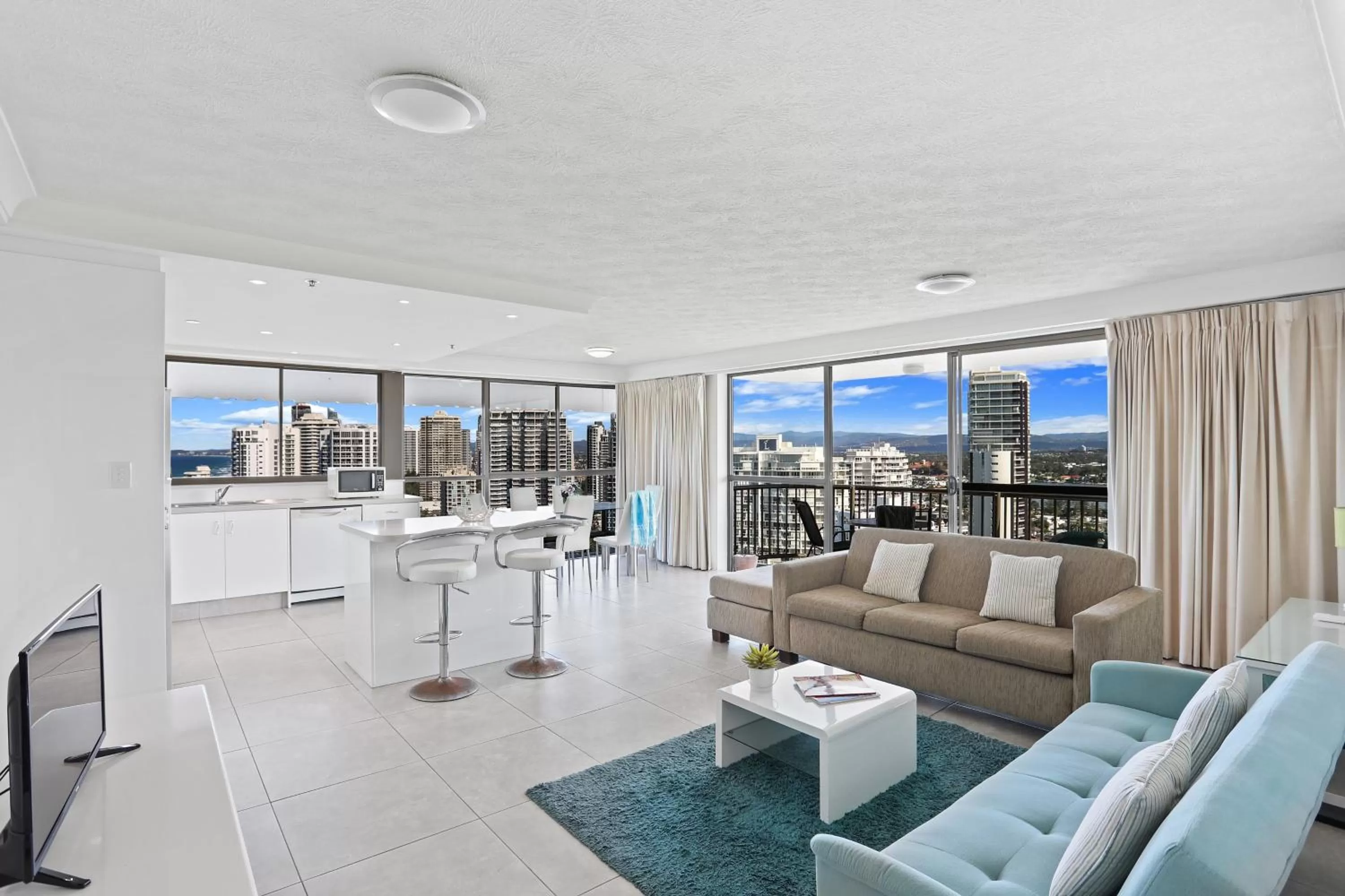 Living room in De Ville Apartments
