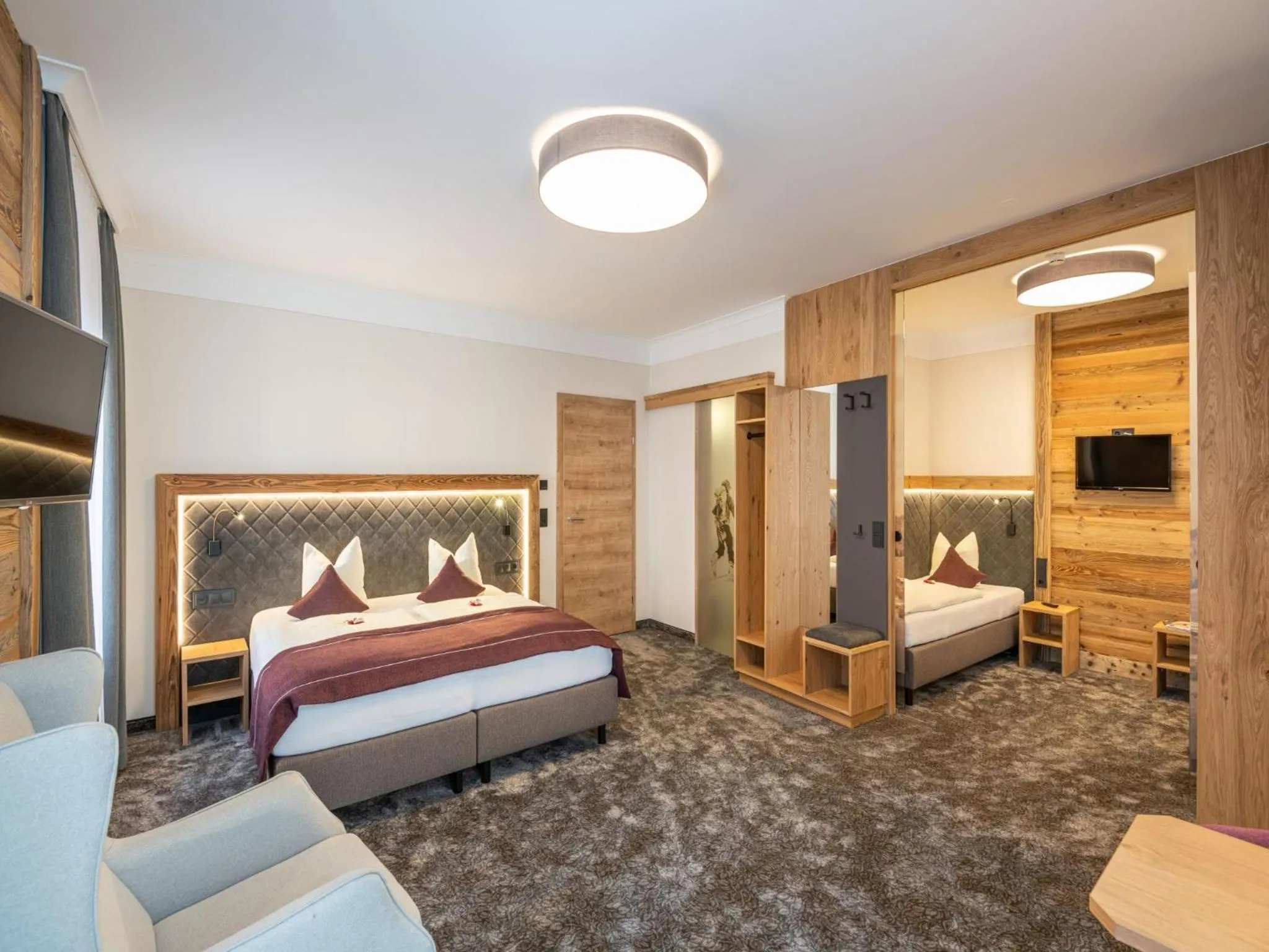 Bed in Hotel Stegerbräu