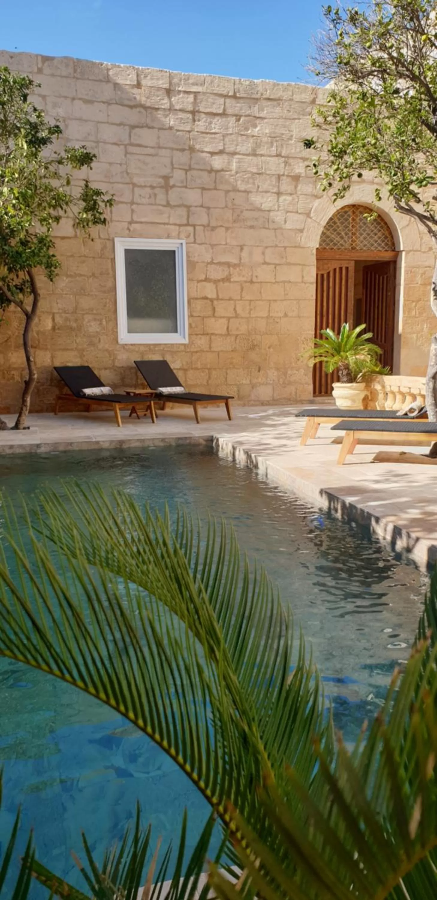 Patio in Palazzo Pisani Malta Boutique and SPA