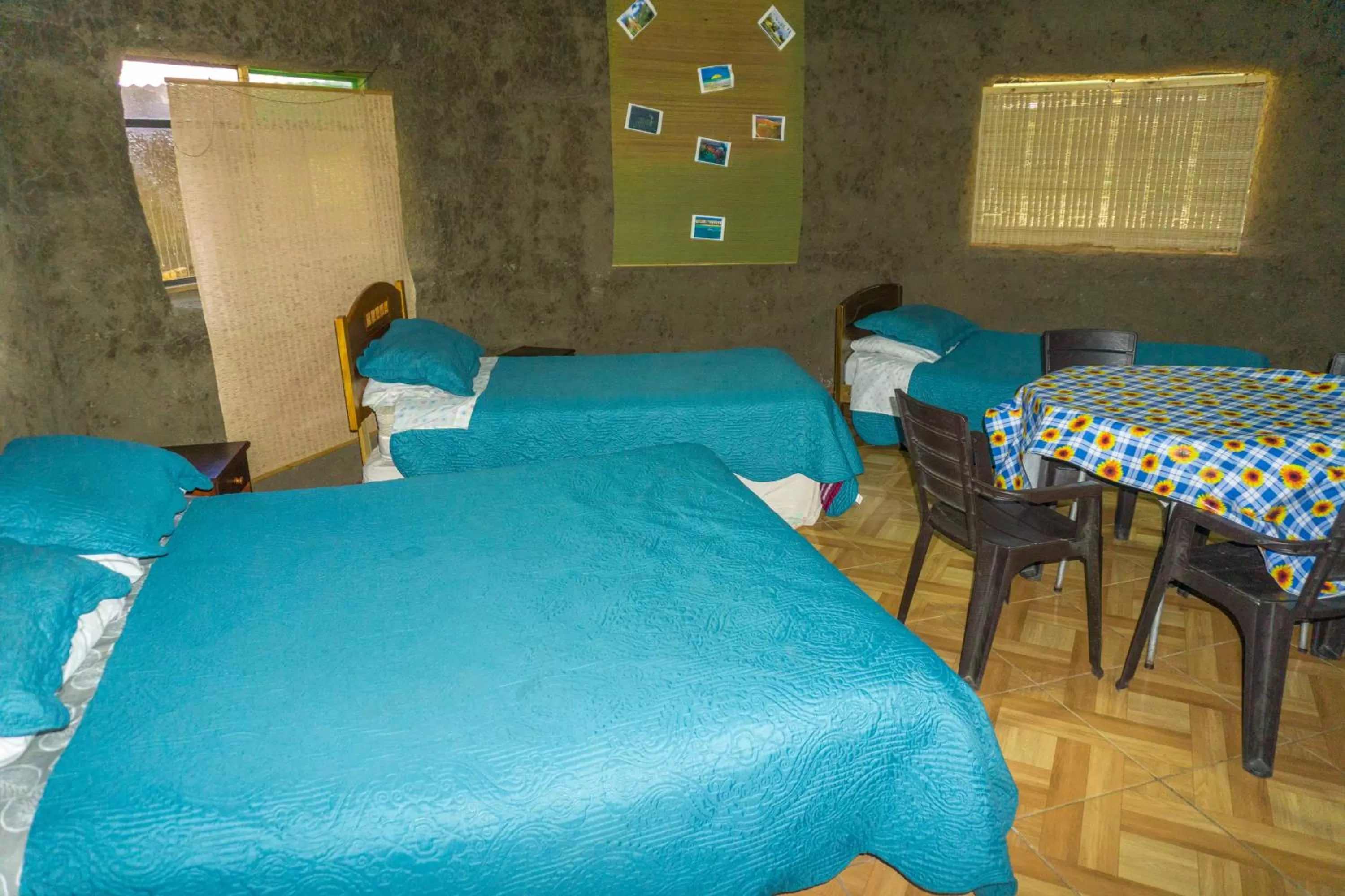 Bed in Coyunche Cabañas y Camping Laja & San Rosendo