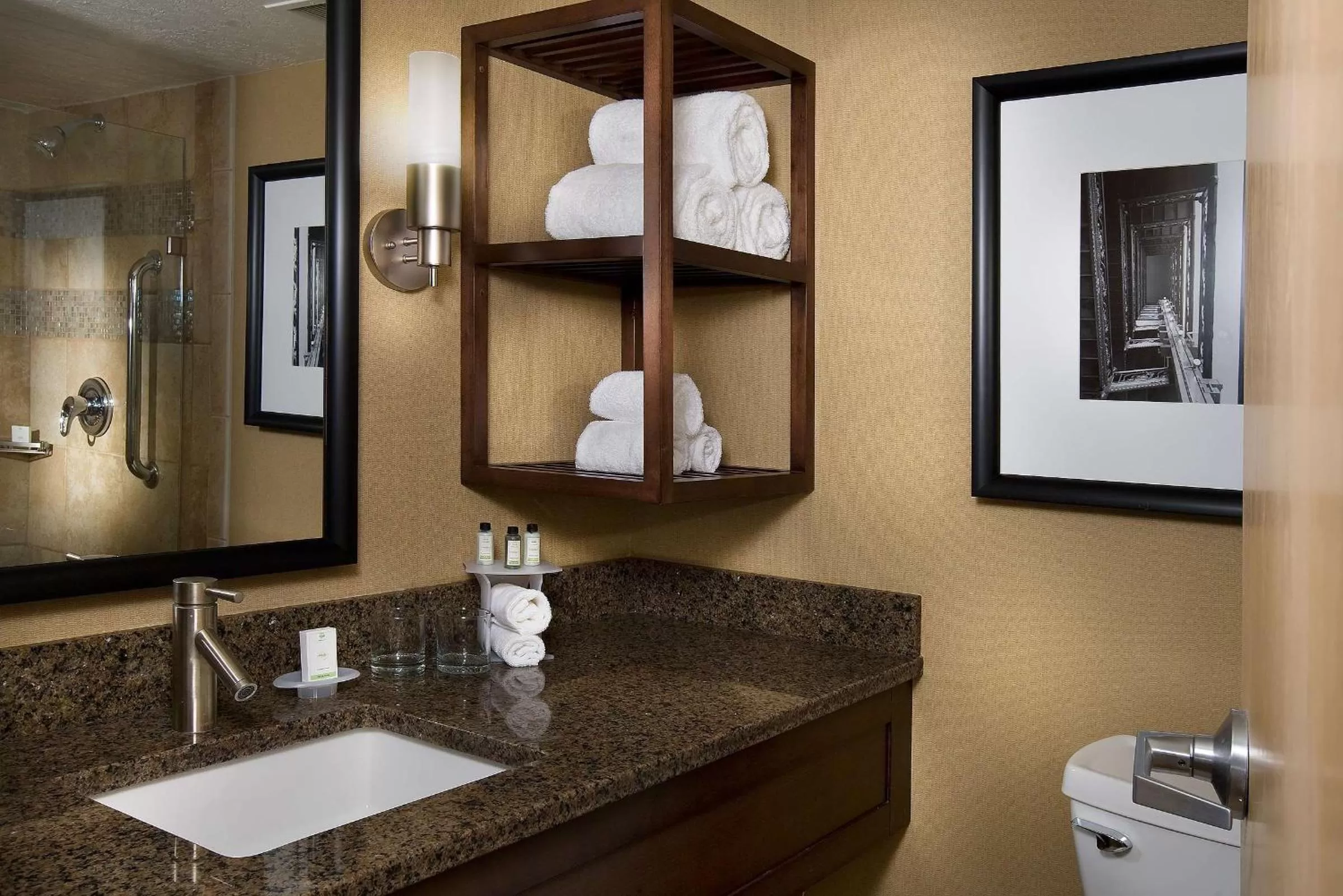 Bathroom in Embassy Suites by Hilton Kansas City International Airport