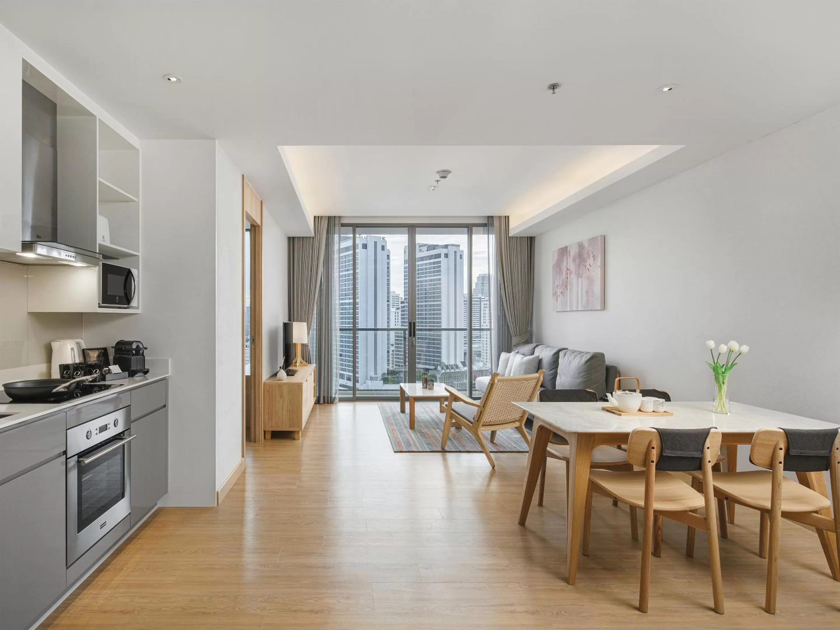 Balcony/Terrace in Oakwood Suites Bangkok