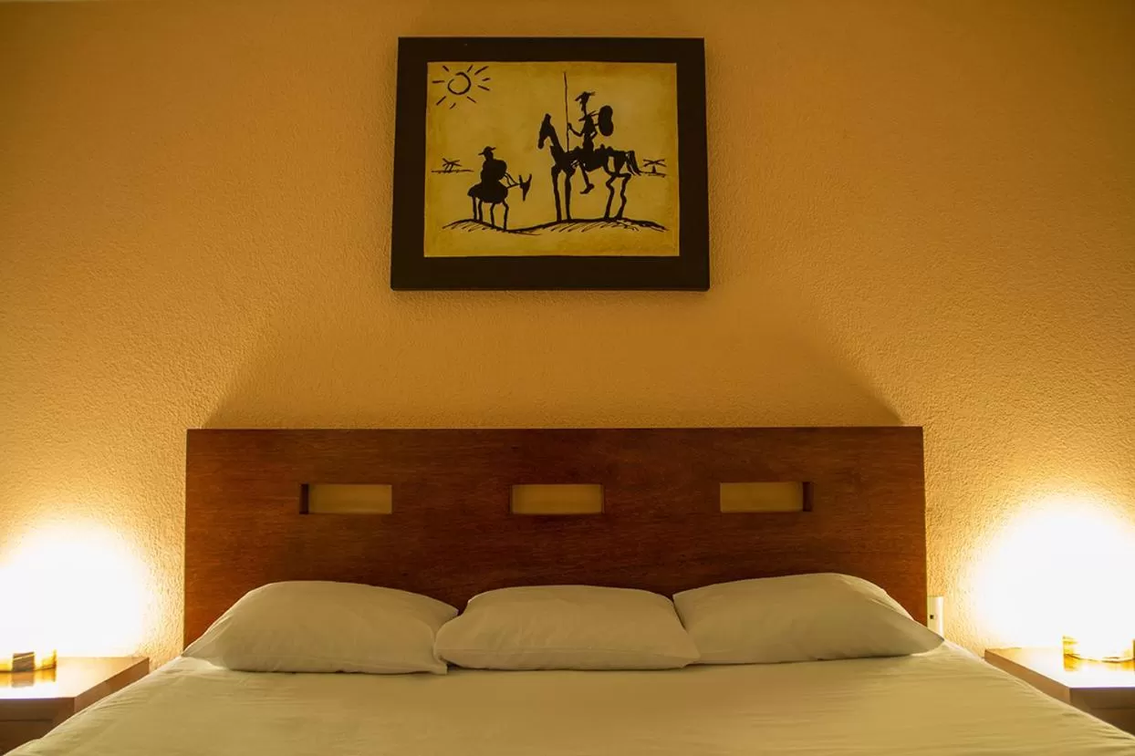 Bed in Hotel Posada Santa Bertha