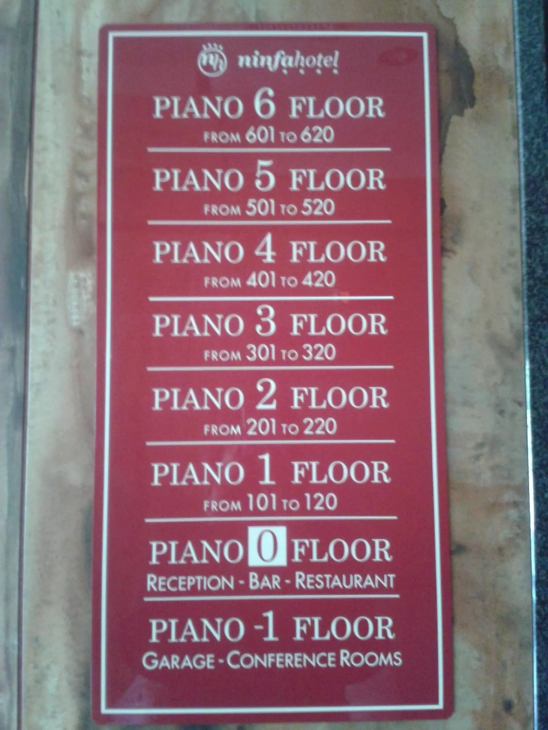 Logo/Certificate/Sign in Green Hotel Ninfa