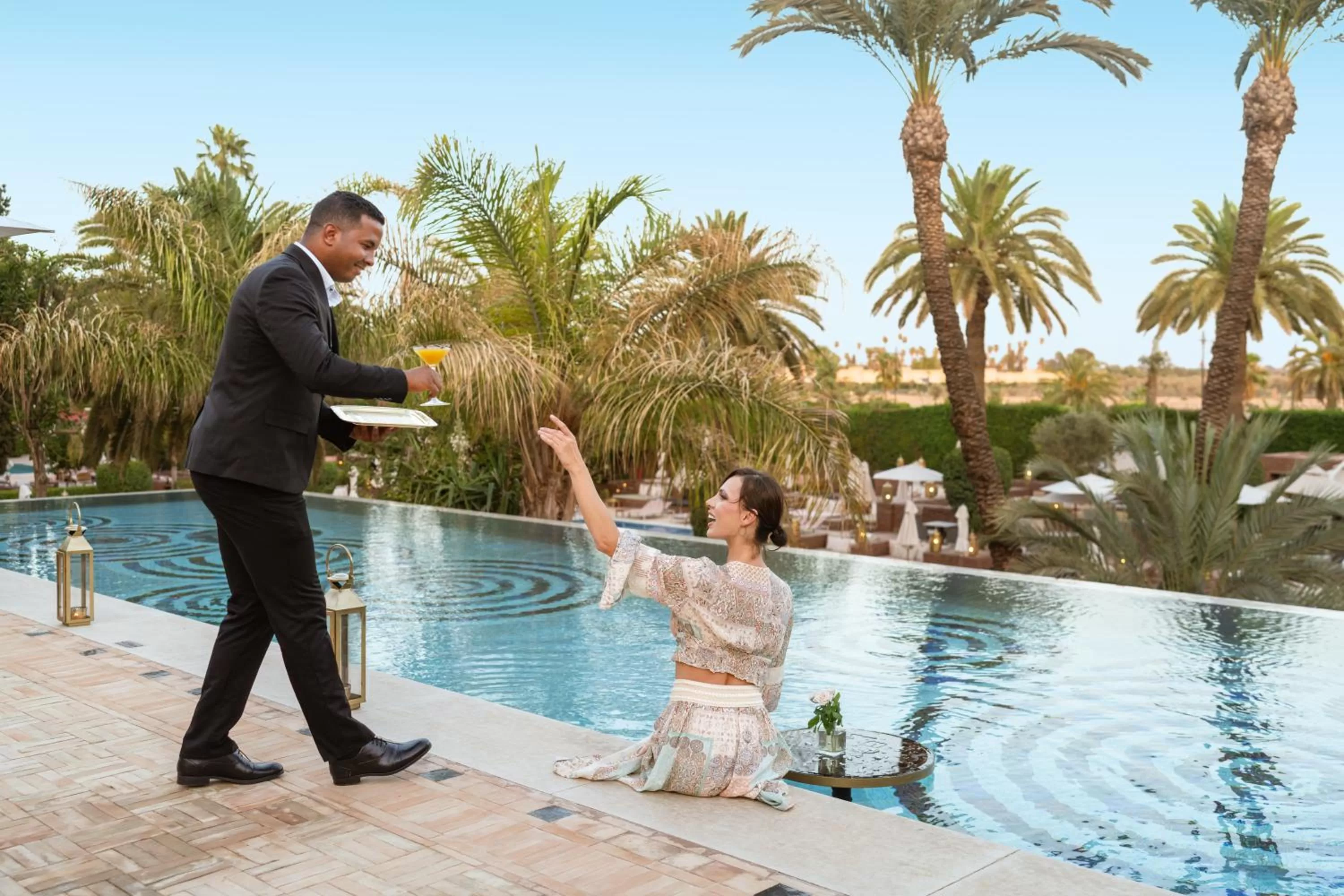 Swimming pool in Sofitel Marrakech Palais Impérial & Spa